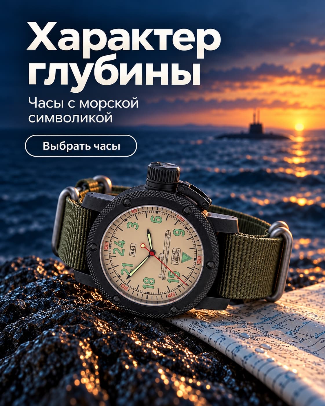 Характер глубины: часы Watch Triumph с морской символикой. Выбрать модель в каталоге.