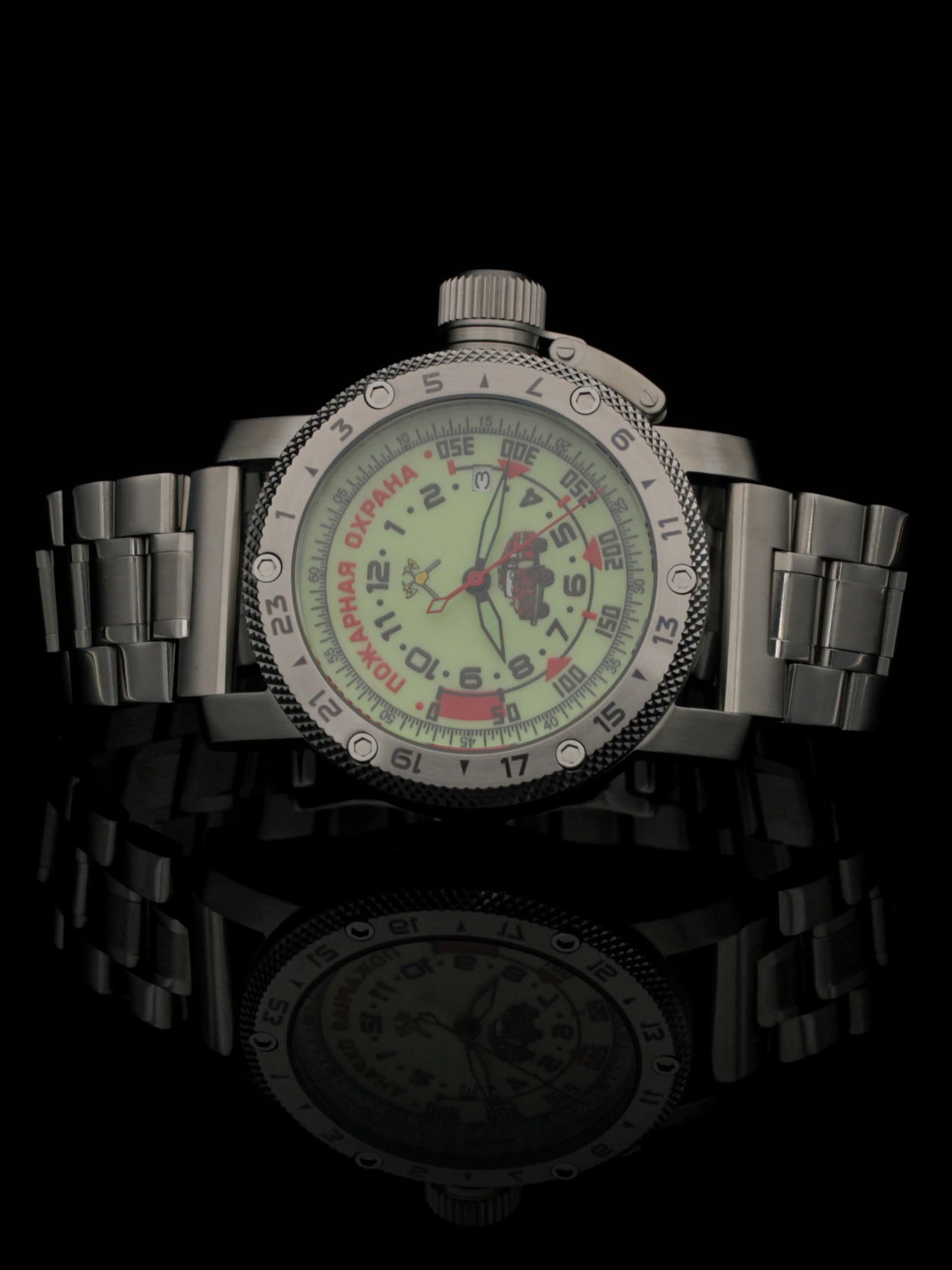 Часы Пожарная охрана (ЗИЛ) механические с автоподзаводом (Seiko NH35A) 47.330.2