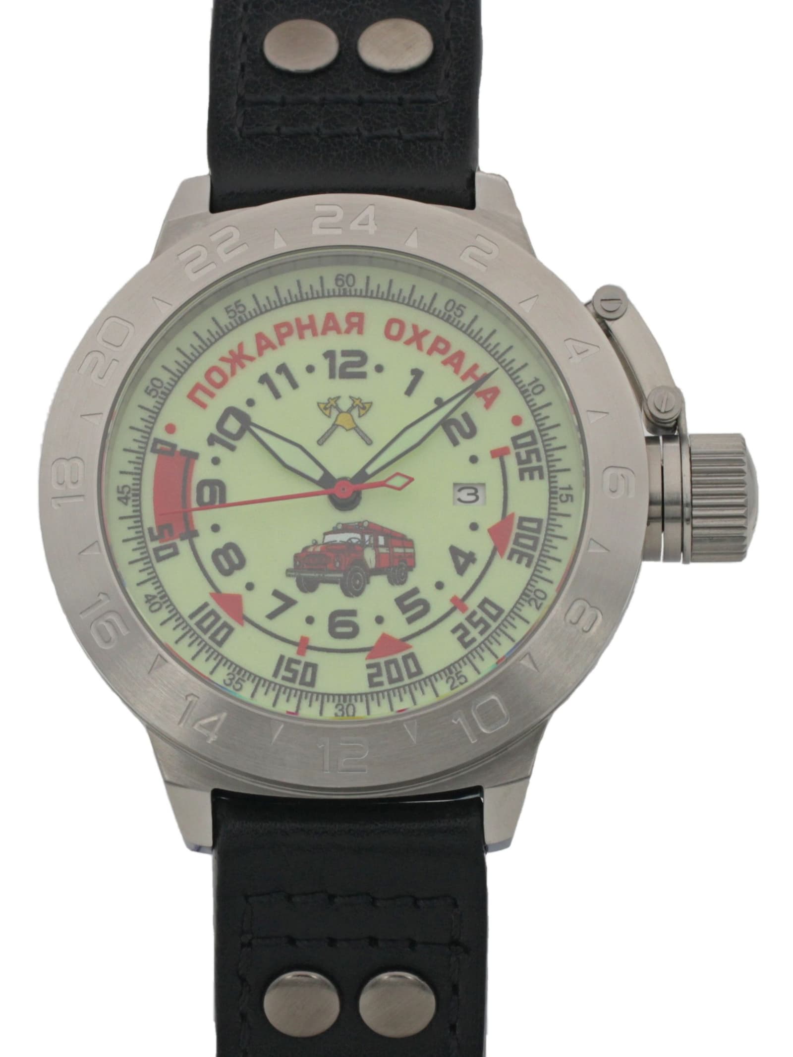 Часы Пожарная охрана (ЗИЛ) механические с автоподзаводом (Seiko NH35A) 52.330.01