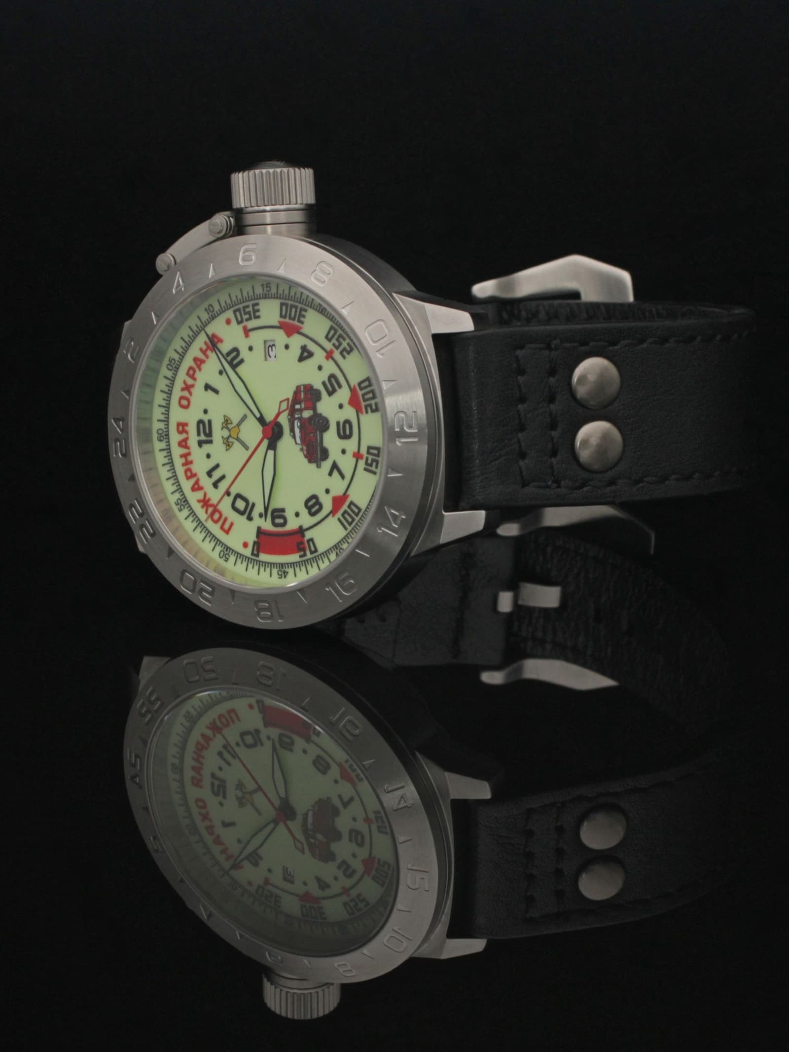 Часы Пожарная охрана (ЗИЛ) механические с автоподзаводом (Seiko NH35A) 52.330.01