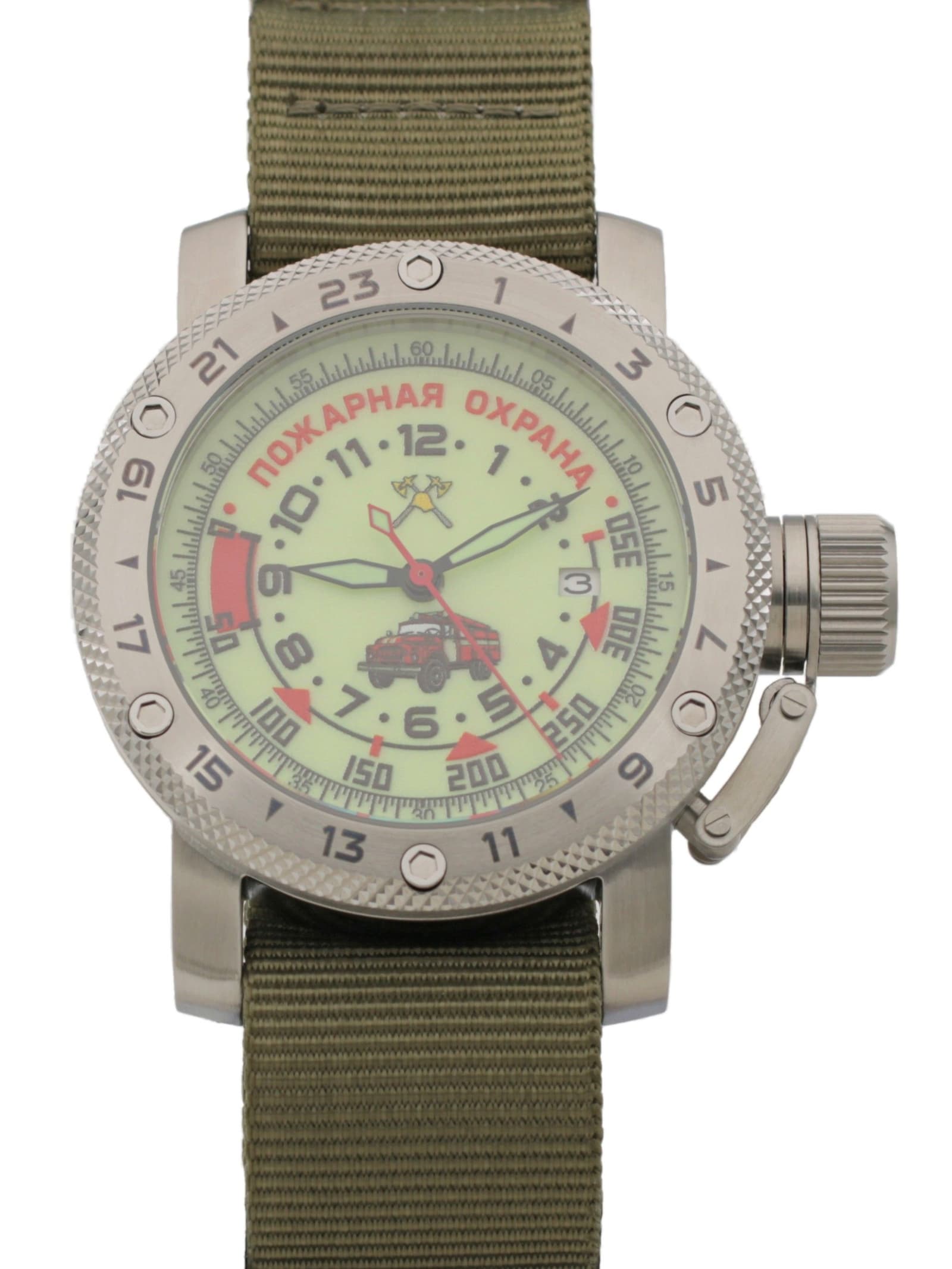 Часы Пожарная охрана (ЗИЛ) механические с автоподзаводом (Seiko NH35A) 47.330.21