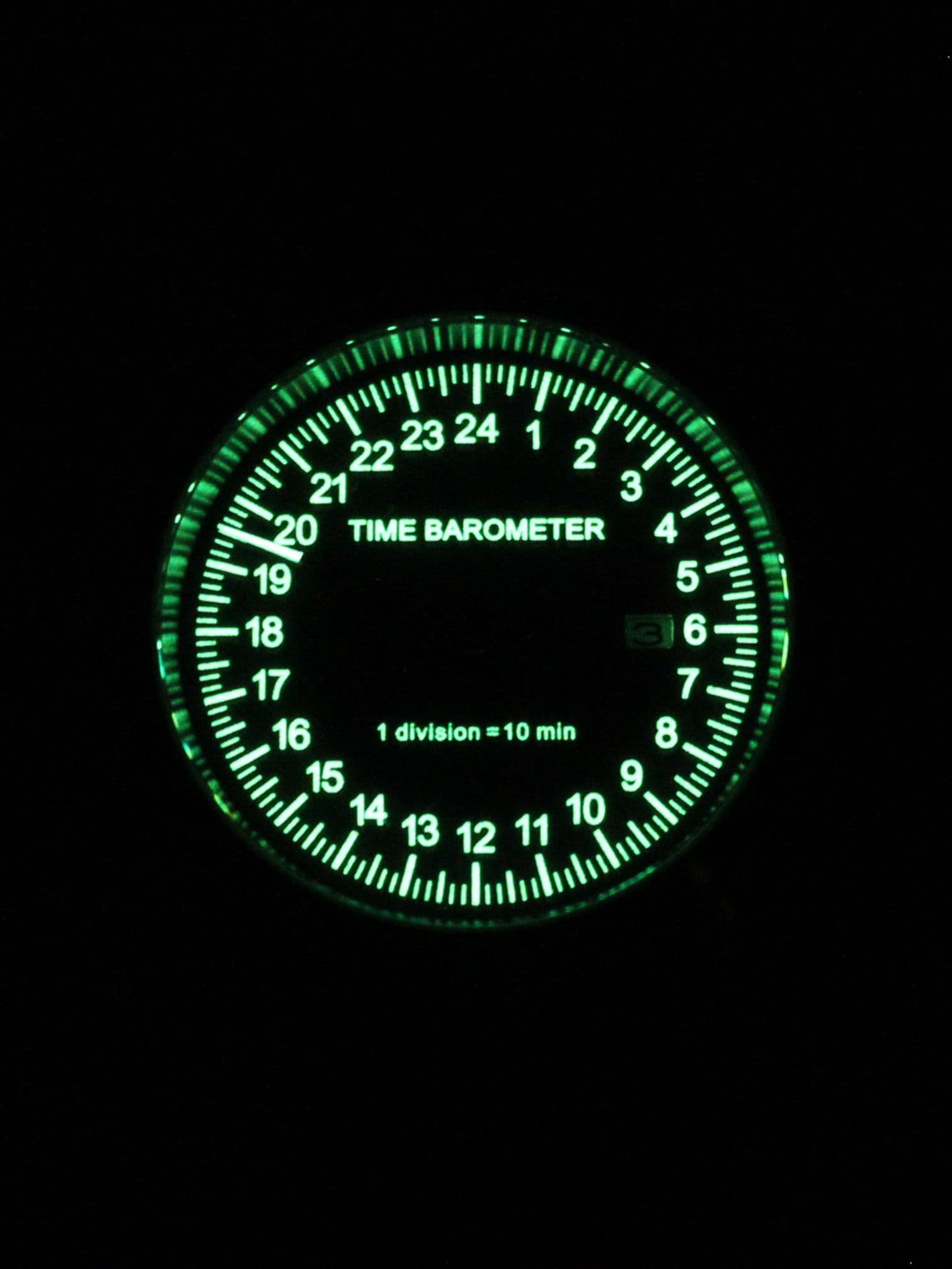 Часы Time Barometer однострелочные механические с автоподзаводом (Seiko NH34A) 45.601.2