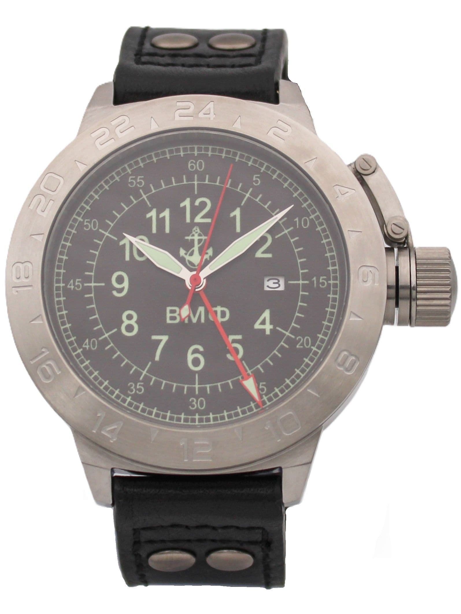 Часы ВМФ механические с автоподзаводом (Seiko NH34A) 52.321.01