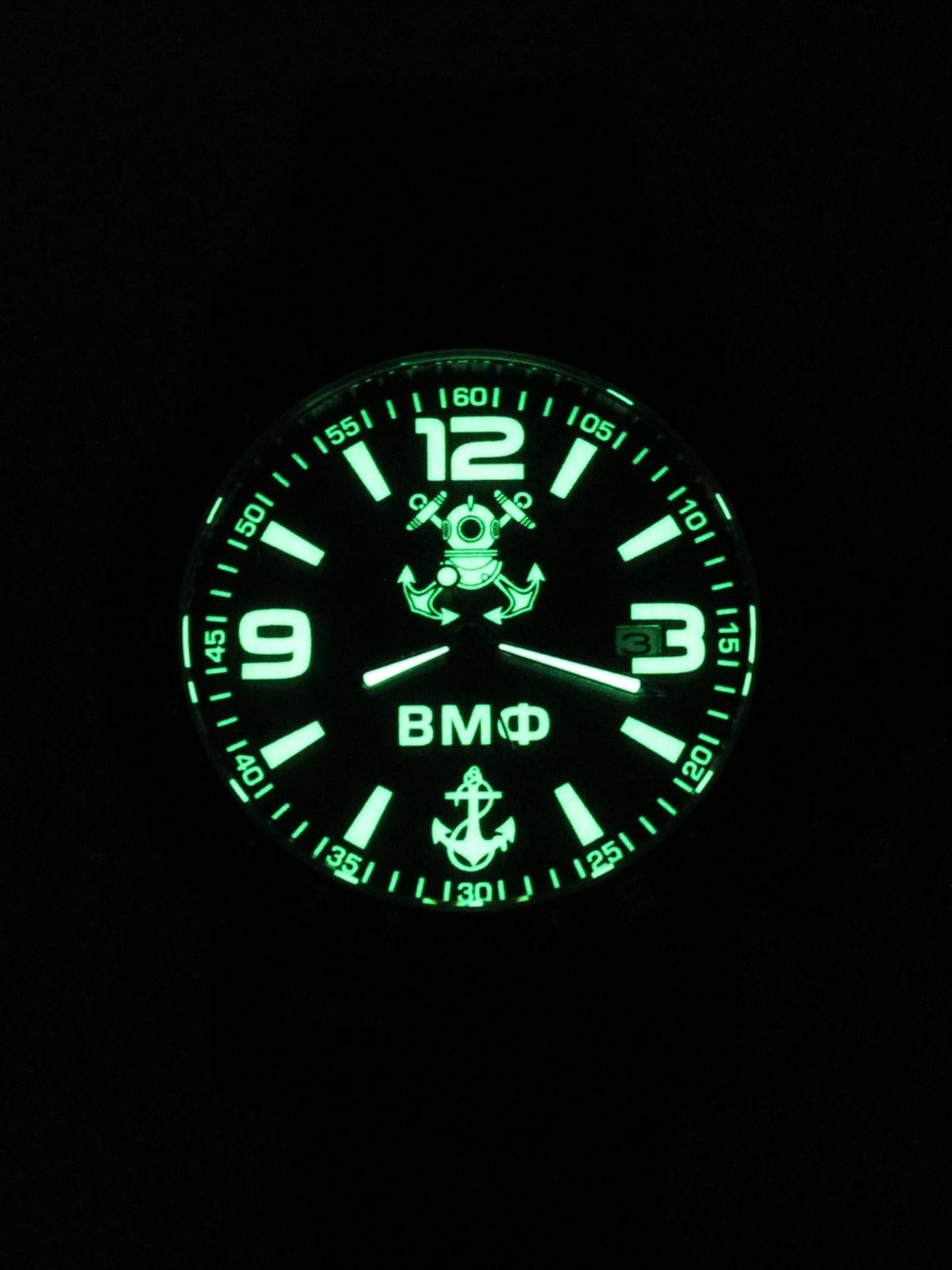 Часы ВМФ механические с автоподзаводом (Seiko NH35A) 147.026.21