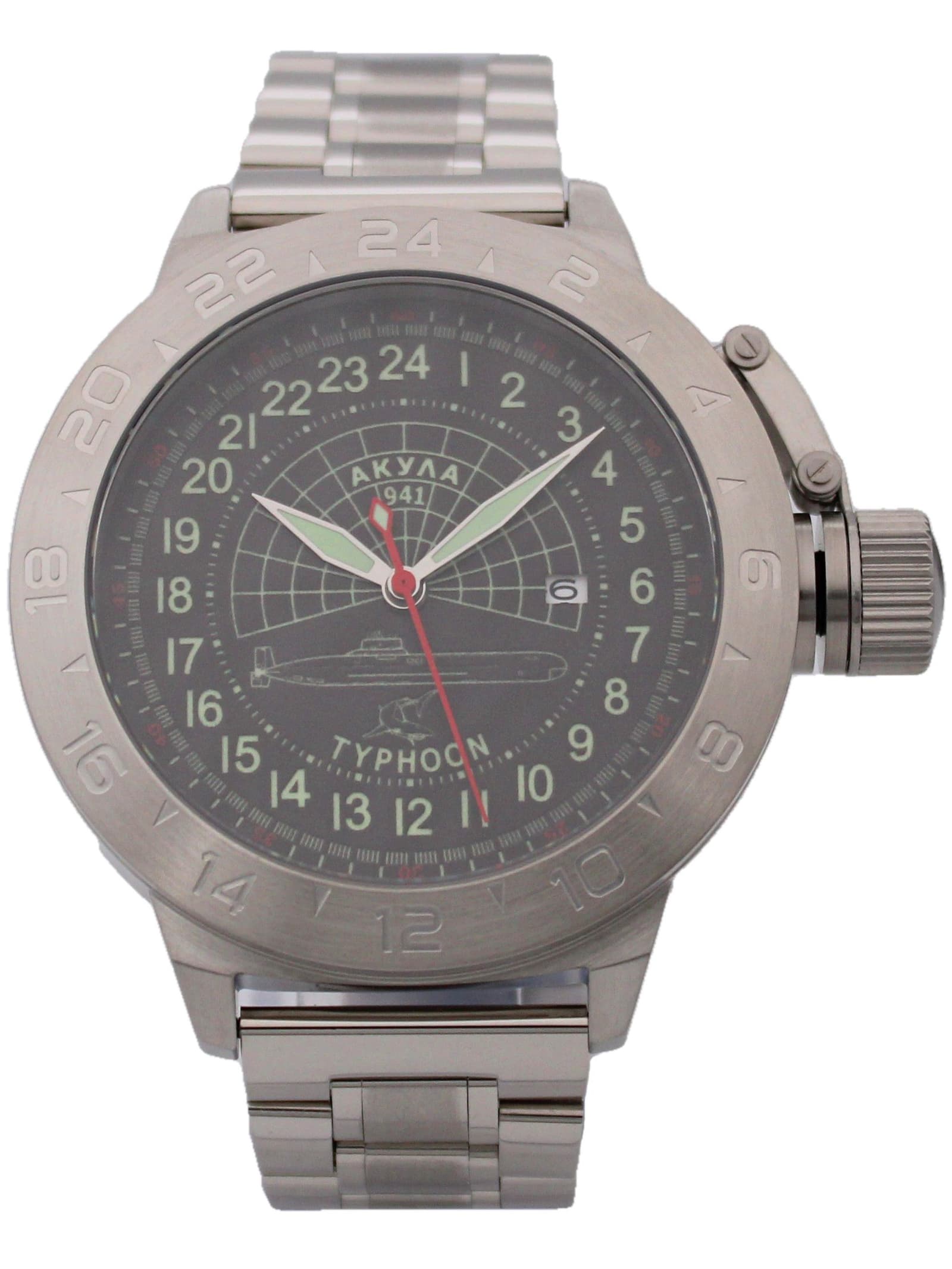 Часы 941 / Акула (Typhoon) механические с автоподзаводом (Seiko NH34A) 52.145.2