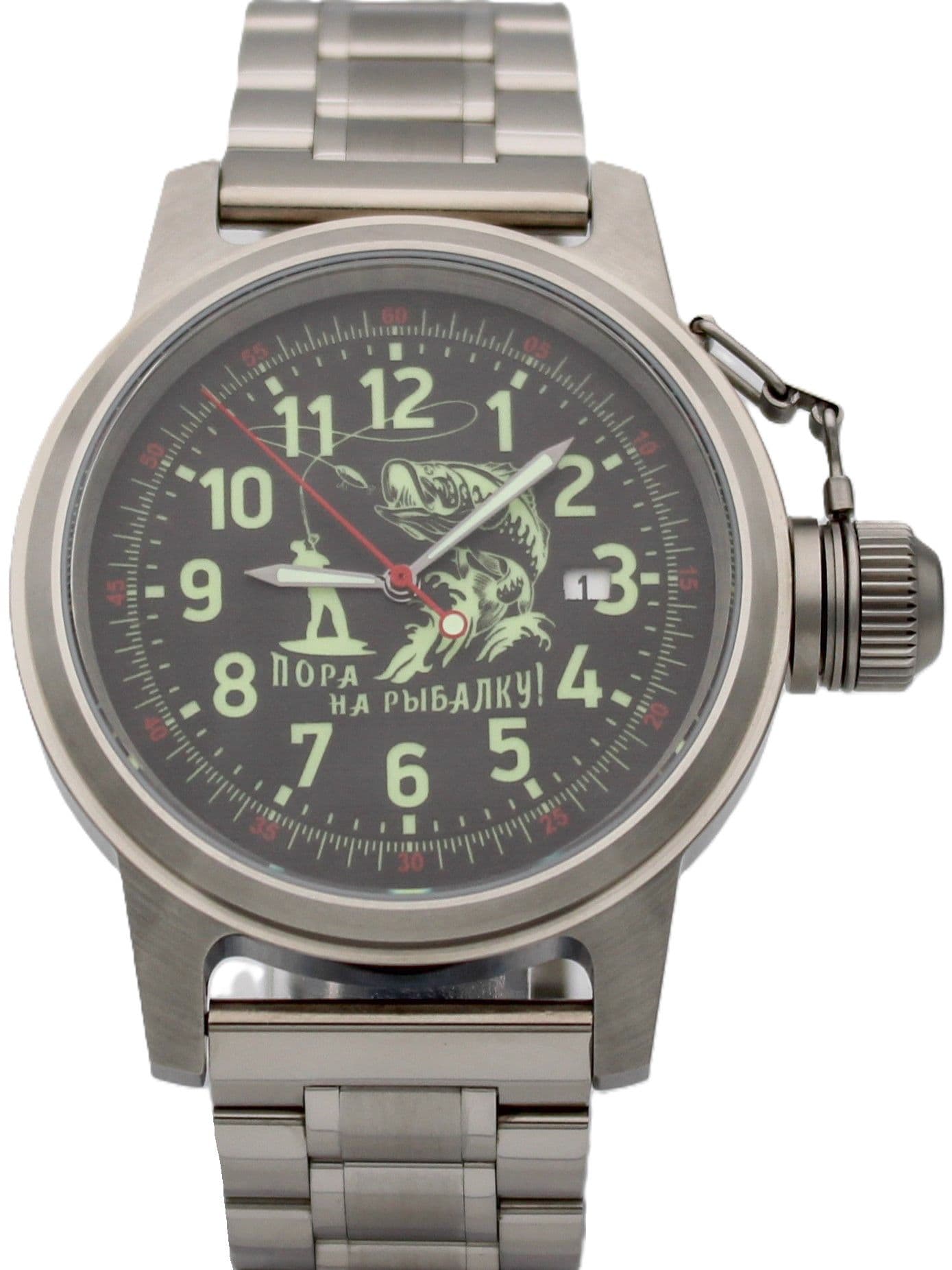 Часы "Пора на рыбалку!" механические с автоподзаводом (Seiko NH35A) 45.176.2