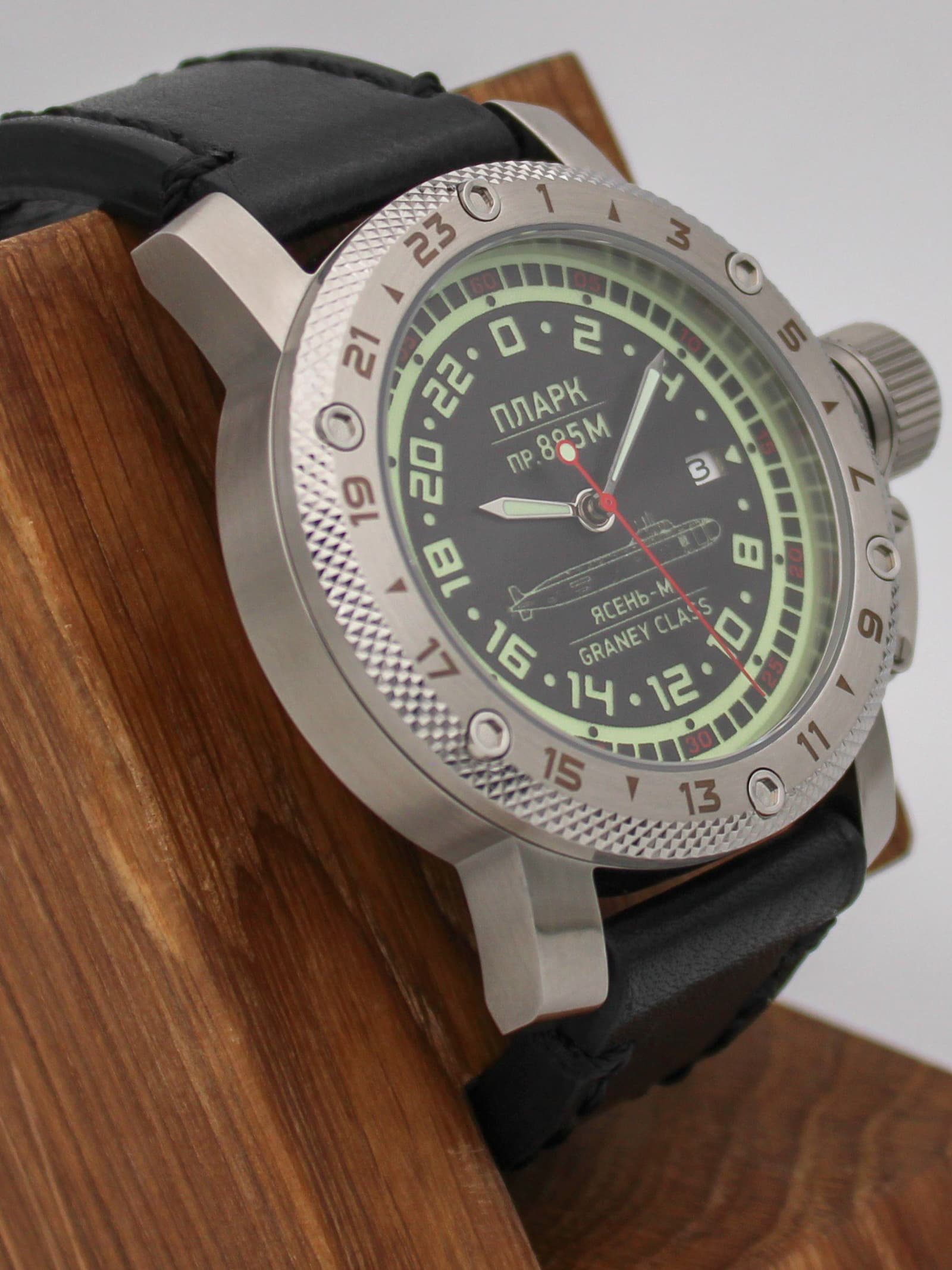 Часы ПЛАРК 885М Ясень-М (Graney class) механические с автоподзаводом (Seiko NH34A) 47.194.01