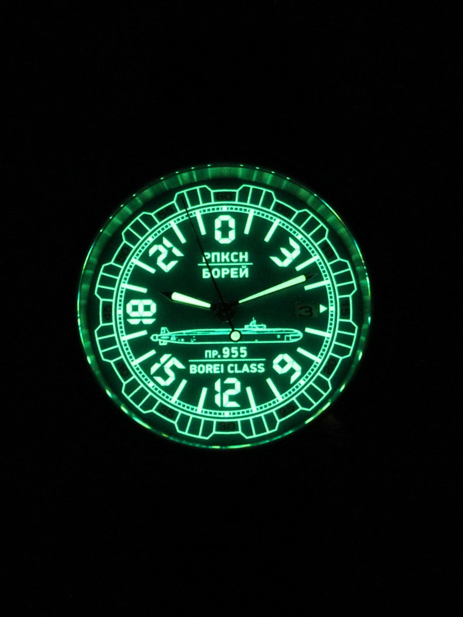 Часы РПКСН 955 Борей (Borei class) механические с автоподзаводом (Seiko NH34A) 45.192.21