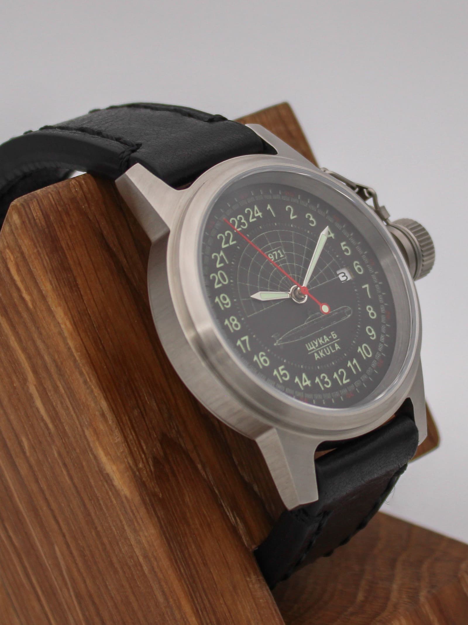 Часы 971 / Щука-Б (Akula) механические с автоподзаводом (Seiko NH34A) 45.063.01