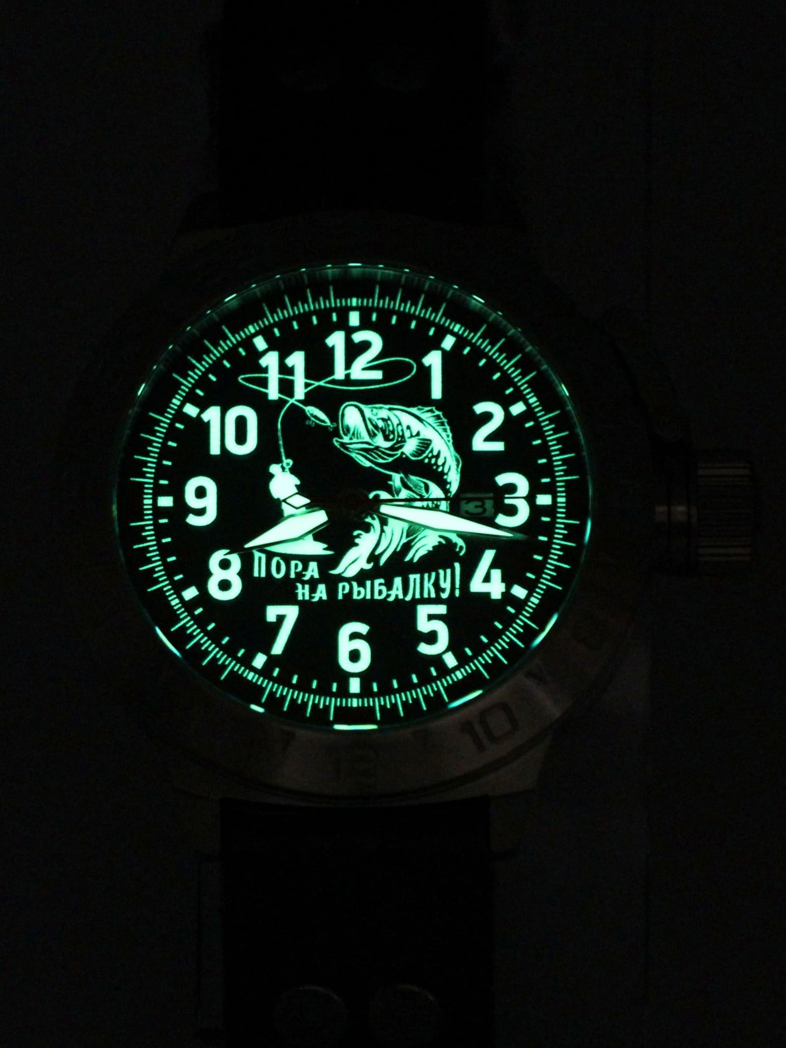 Часы "Пора на рыбалку!" механические с автоподзаводом (Seiko NH35A) 52.176.21
