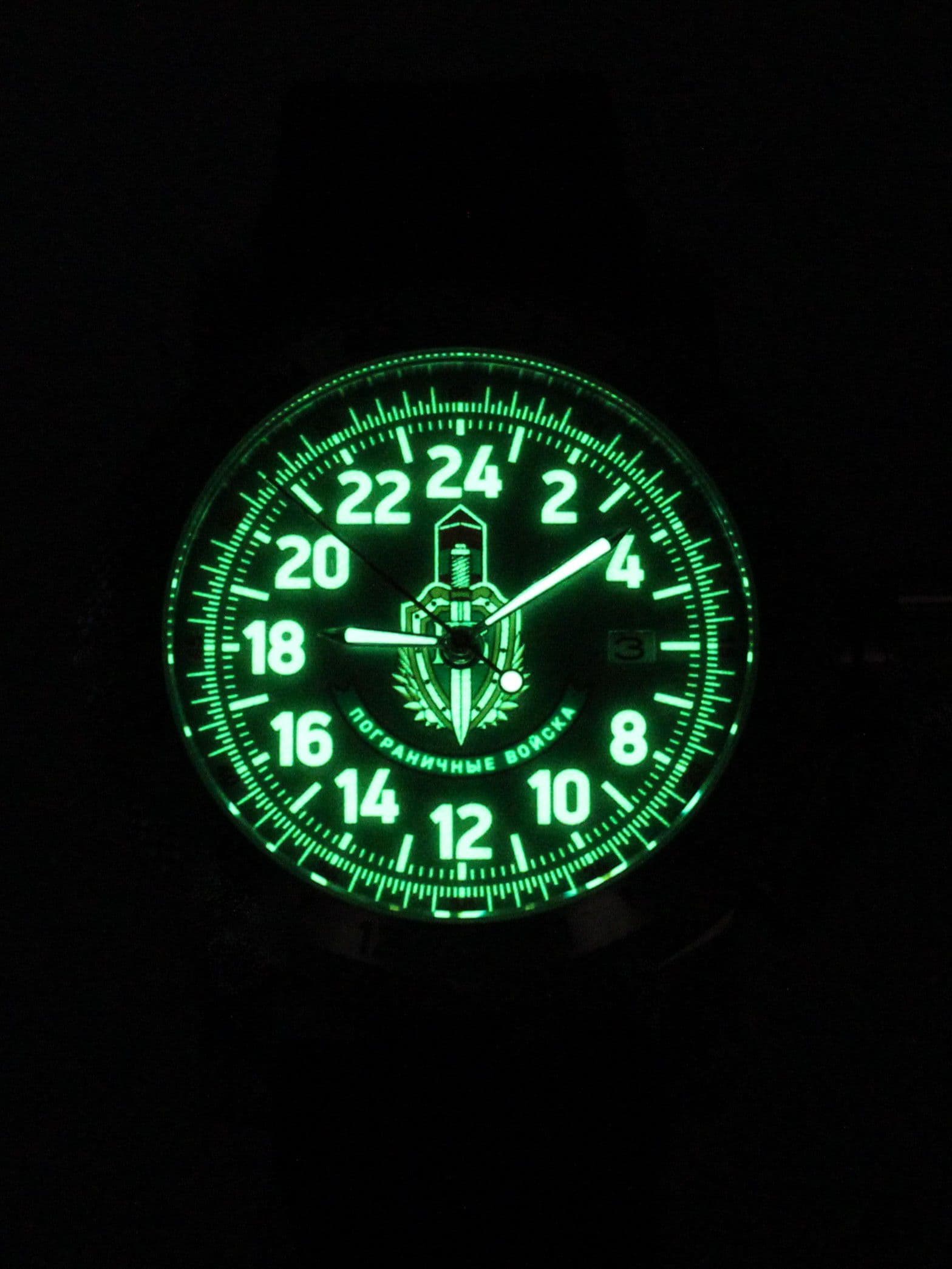 Часы Погранвойска механические с автоподзаводом (Seiko NH34A) 47.242.21