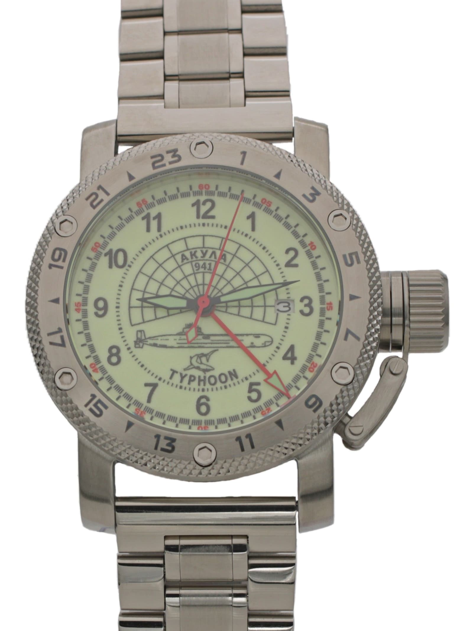 Часы 941 / Акула (Typhoon) механические с автоподзаводом (Seiko NH34A) 47.342.2