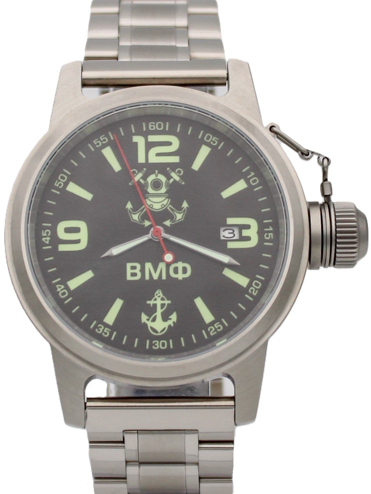 Часы ВМФ механические с автоподзаводом (Seiko NH35A) 45.026.2