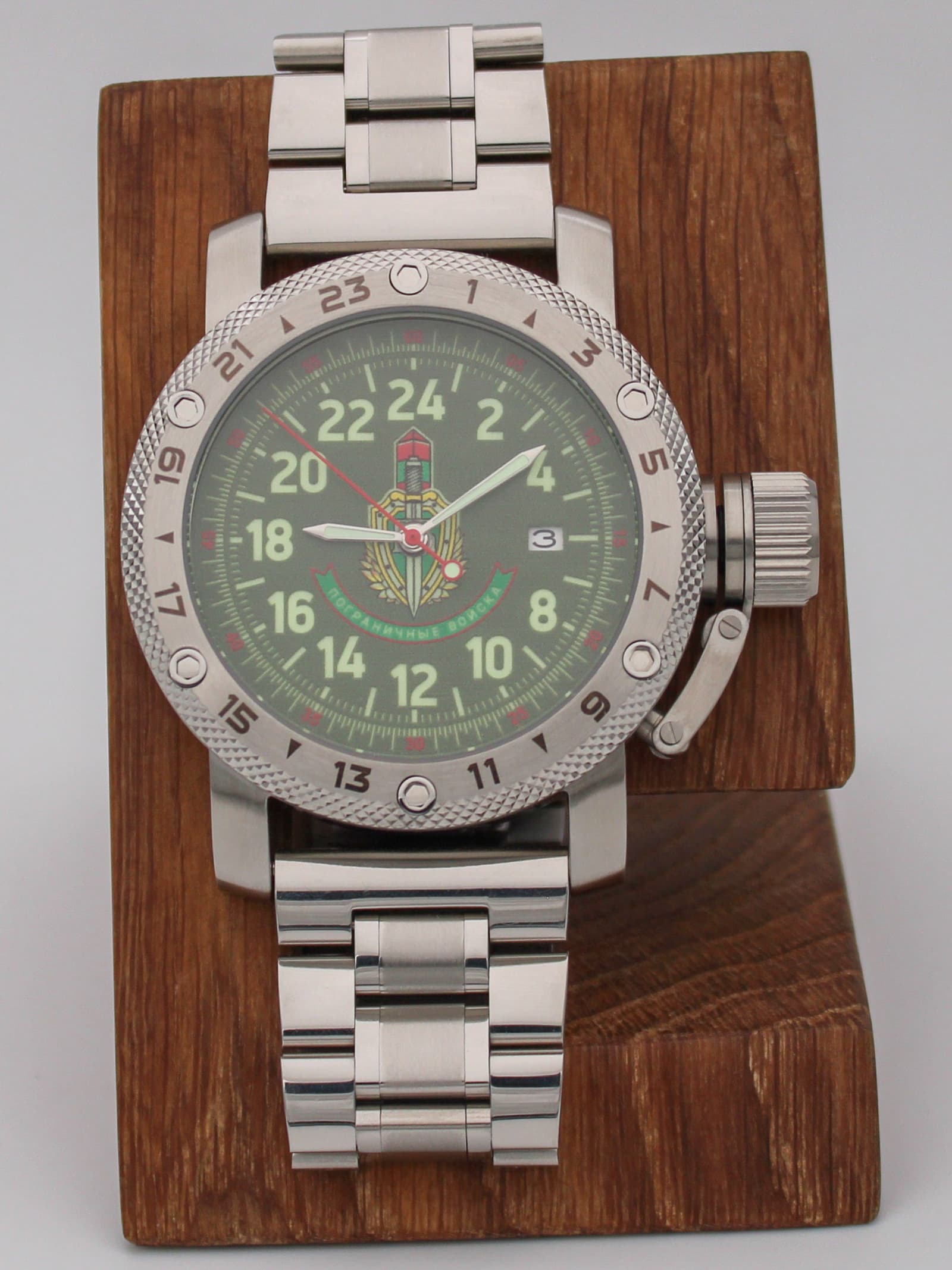Часы Погранвойска механические с автоподзаводом (Seiko NH34A) 47.242.2