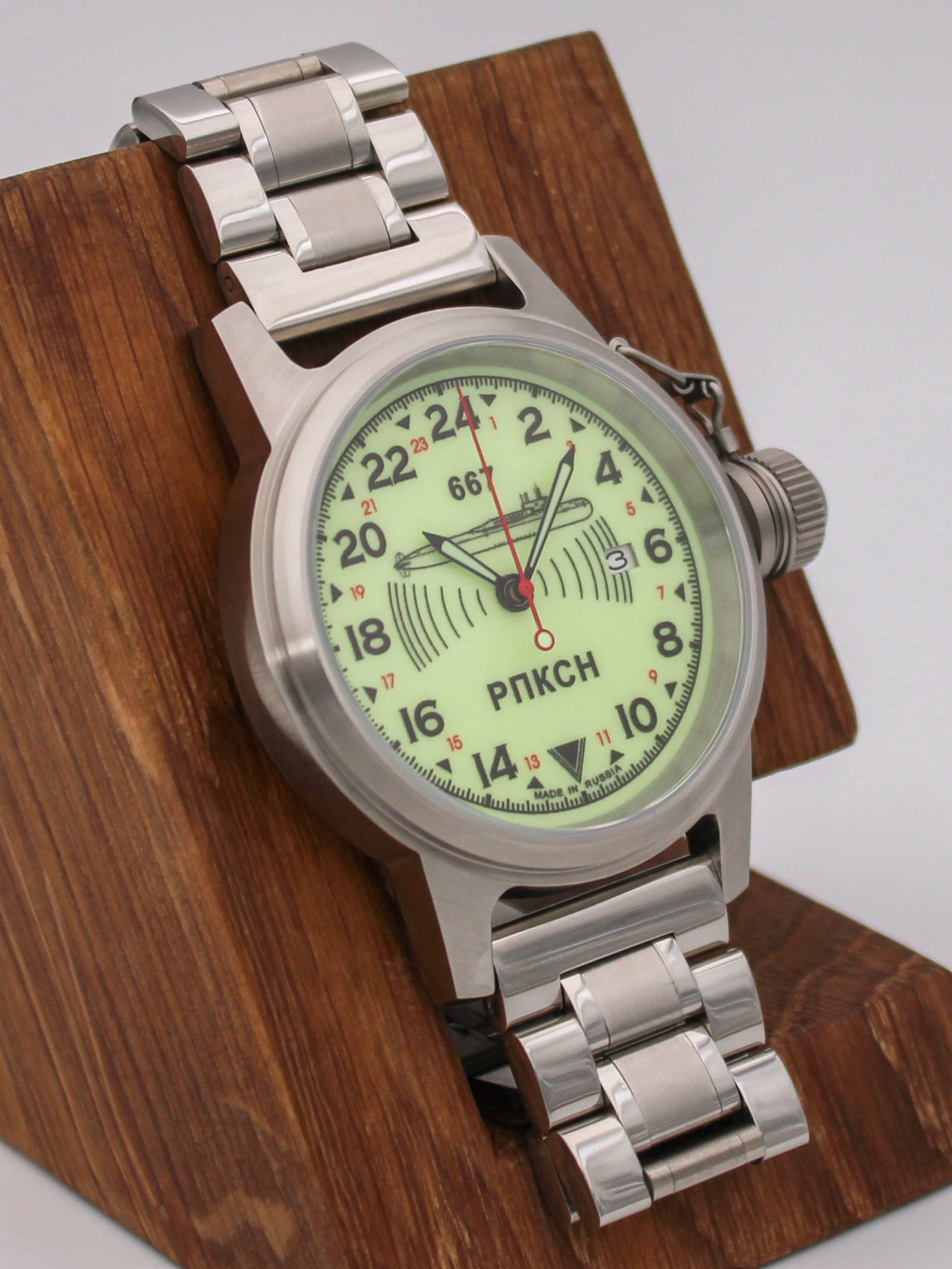 Часы 667 РПКСН механические с автоподзаводом (Seiko NH34A) 45.038.2
