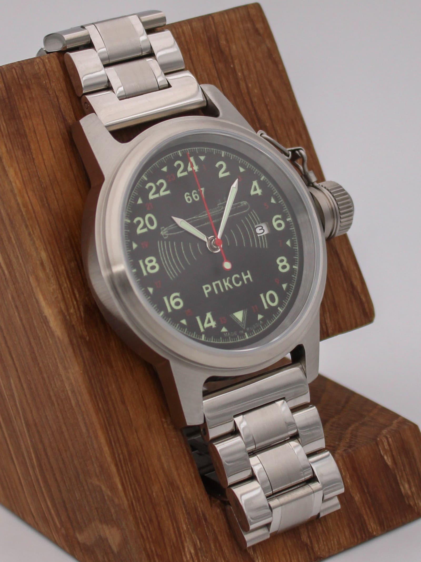 Часы 667 РПКСН механические с автоподзаводом (Seiko NH34A) 45.039.2