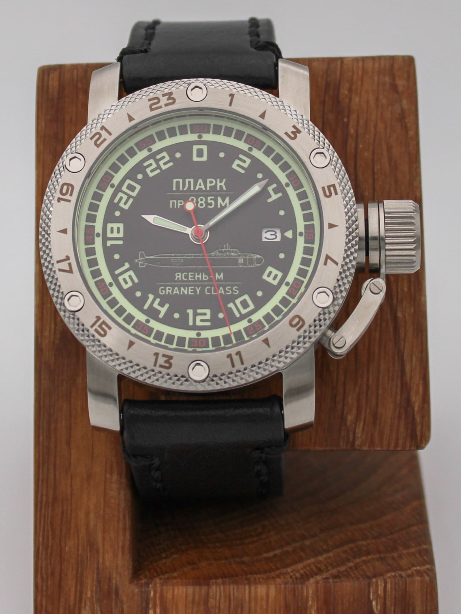 Часы ПЛАРК 885М Ясень-М (Graney class) механические с автоподзаводом (Seiko NH34A) 47.194.01