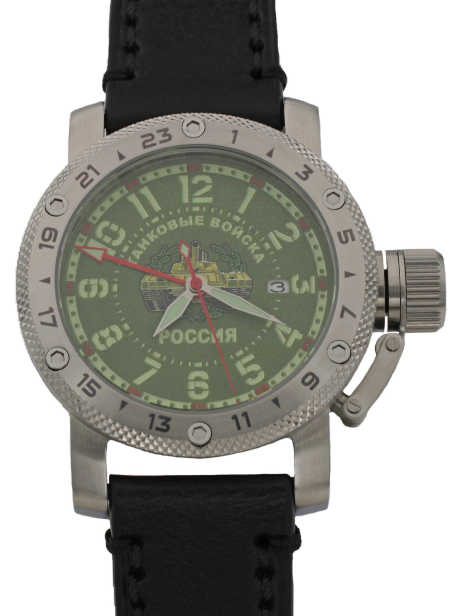 Часы Танковые войска механические с автоподзаводом (Seiko NH34A) 47.270.01
