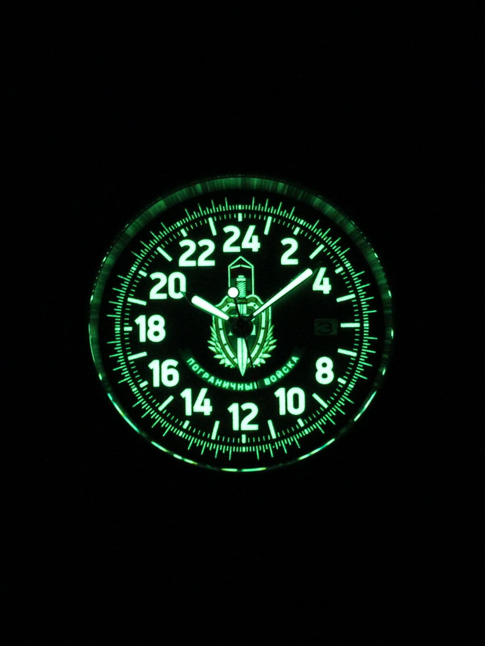 Часы Погранвойска механические с автоподзаводом (Seiko NH34A) 45.174.01