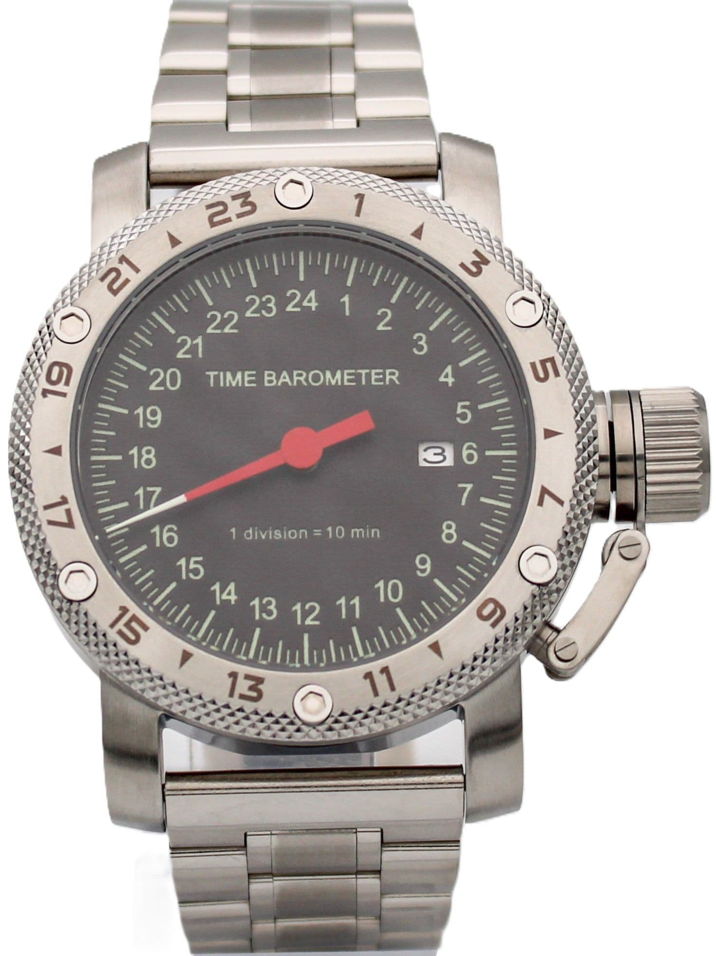 Часы Time Barometer однострелочные механические с автоподзаводом (Seiko NH34A) 47.601.2