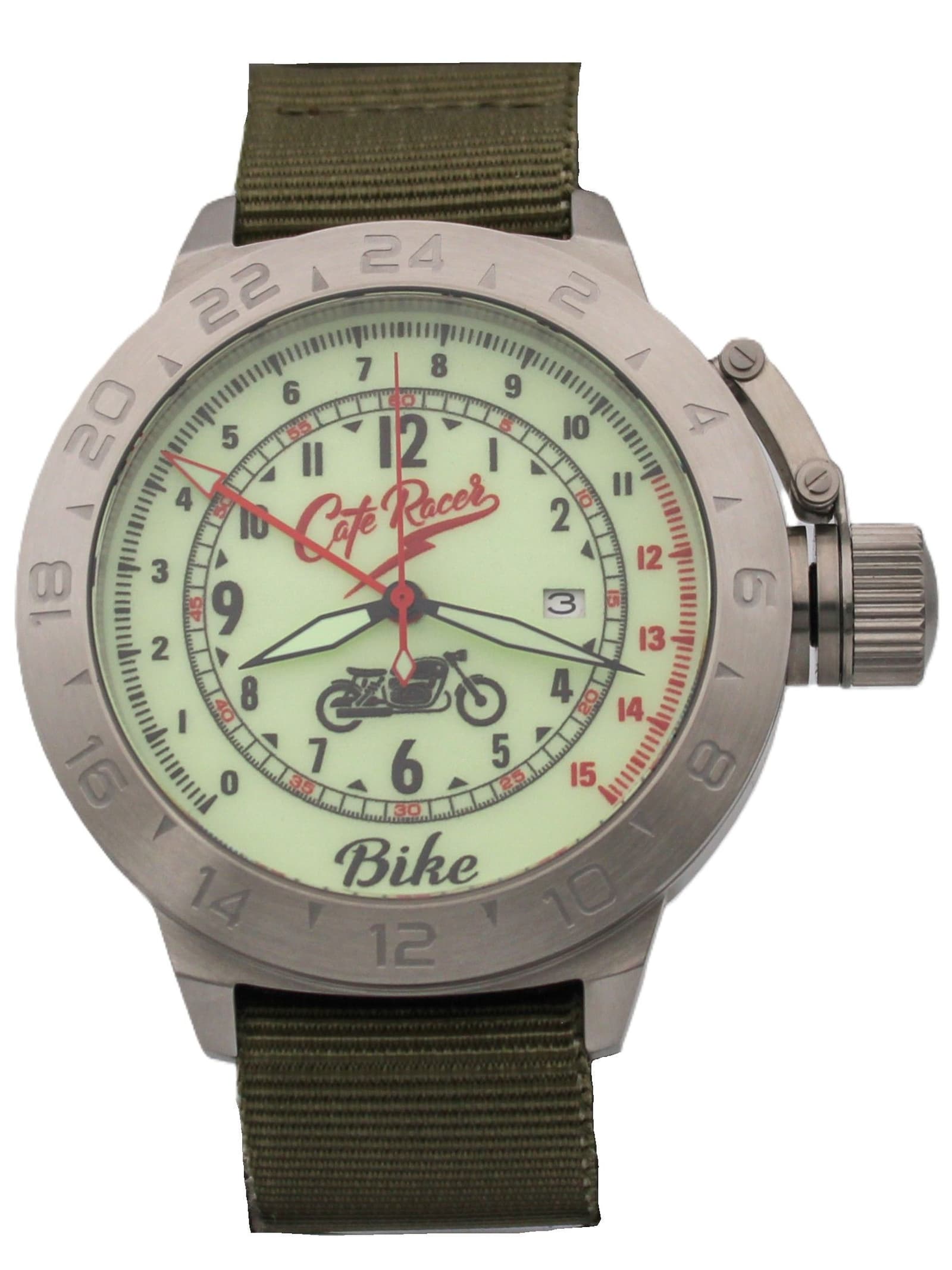 Часы Cafe Racer механические с автоподзаводом (Seiko NH34A) 52.236.21