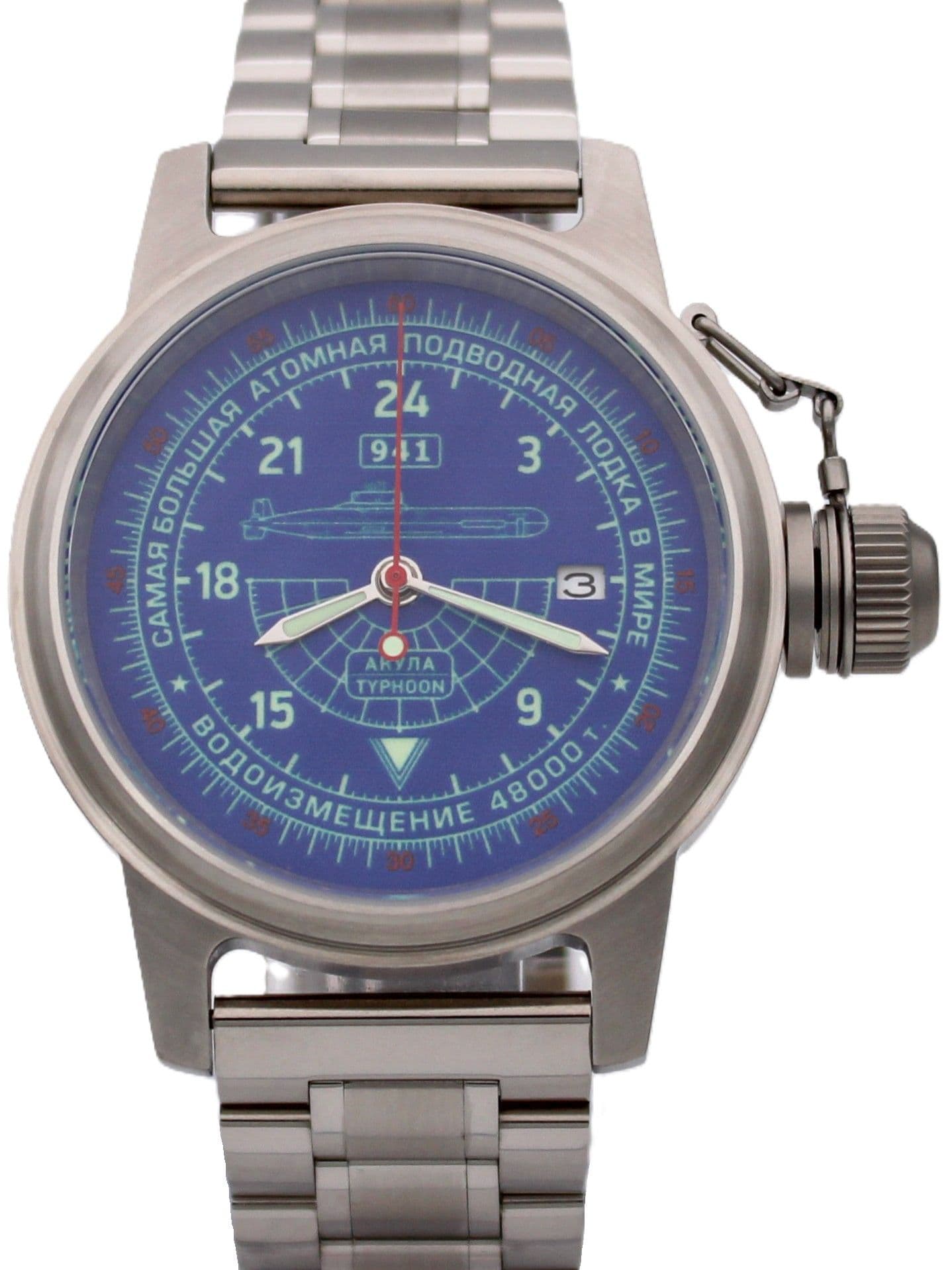Часы 941 / Акула (Typhoon) механические с автоподзаводом (Seiko NH34A) 45.058.2