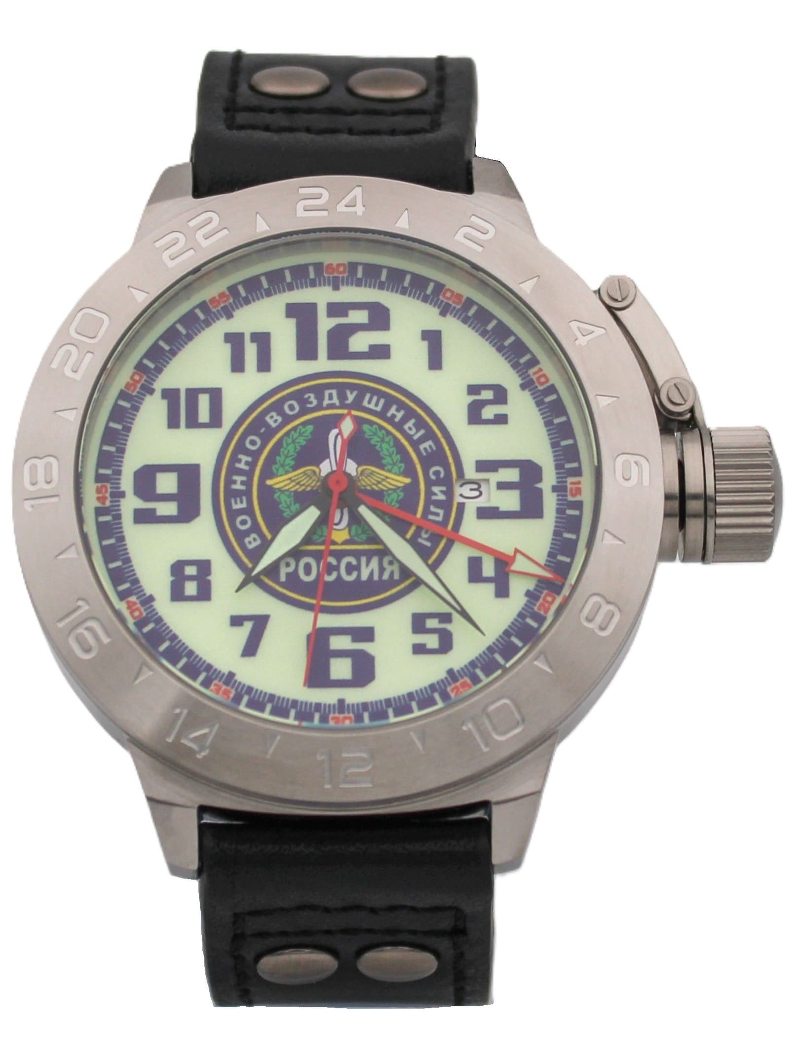 Часы ВВС механические с автоподзаводом (Seiko NH34A) 52.208.01