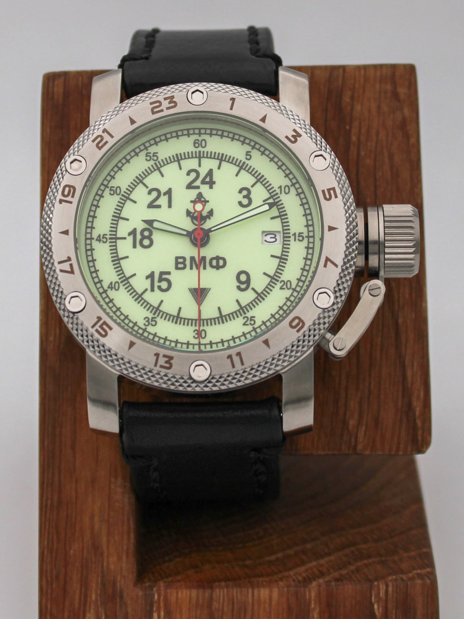 Часы ВМФ механические с автоподзаводом (Seiko NH34A) 47.030.01