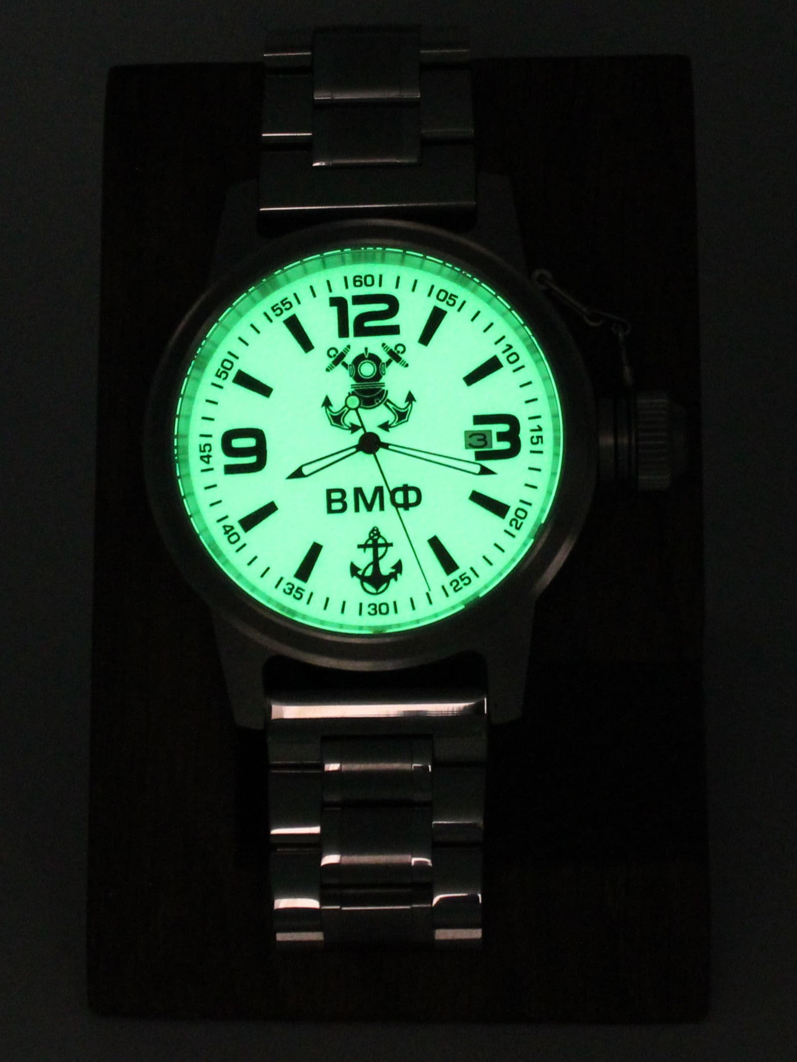 Часы ВМФ механические с автоподзаводом (Seiko NH35A) 45.025.2
