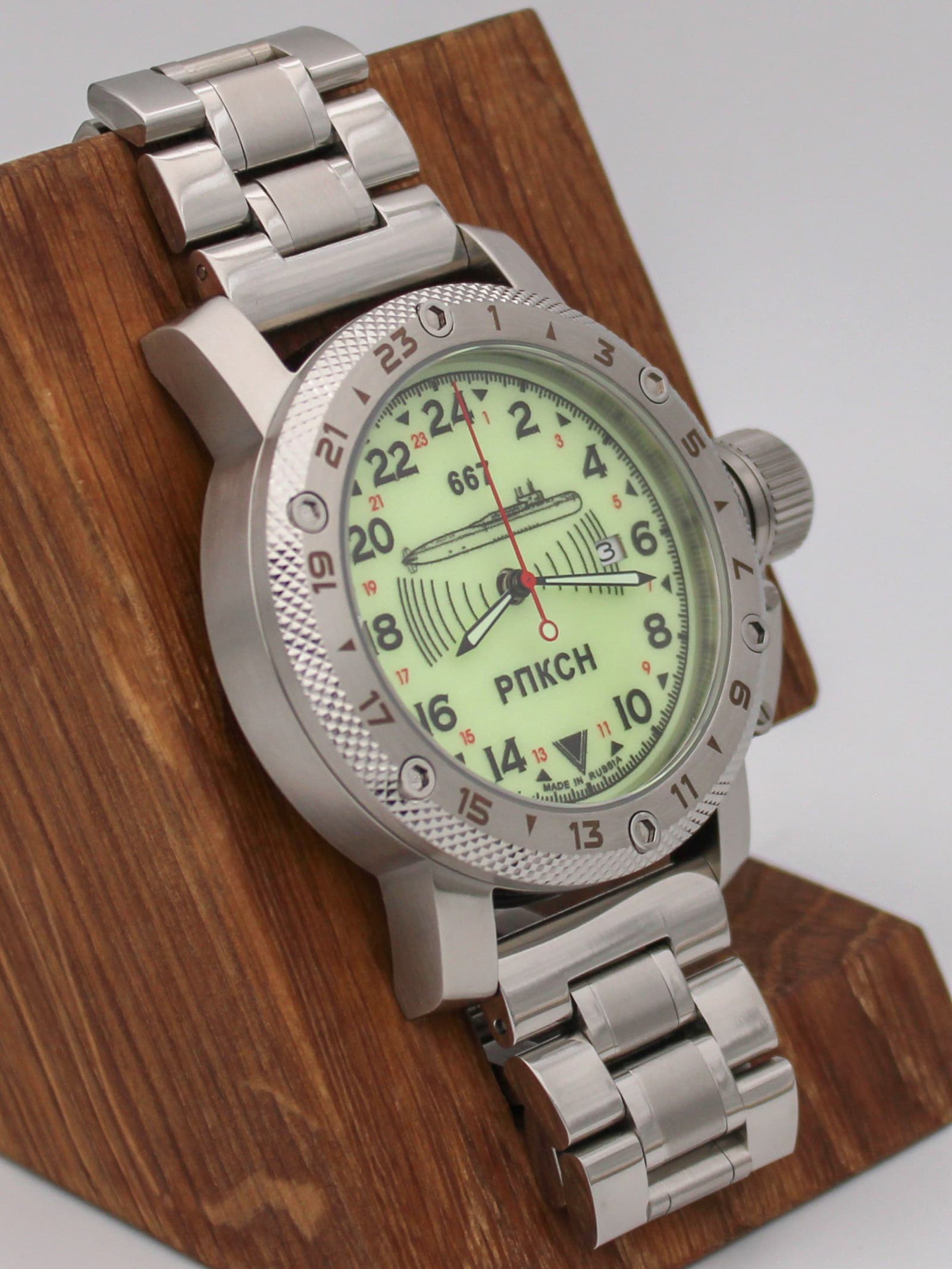 Часы 667 РПКСН механические с автоподзаводом (Seiko NH34A) 47.038.2