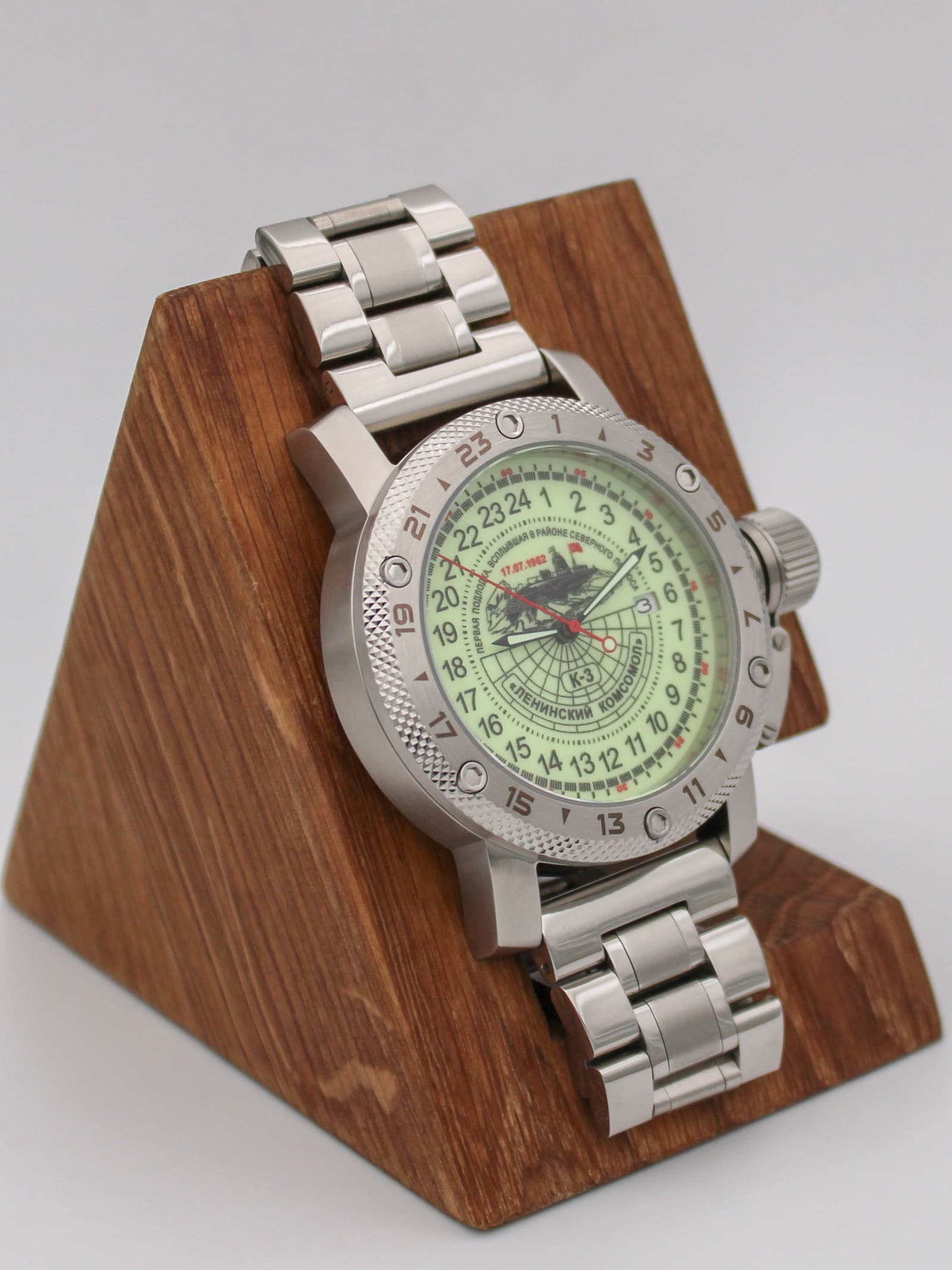 Часы К-3 "Ленинский комсомол" механические с автоподзаводом (Seiko NH34A) 47.150.2