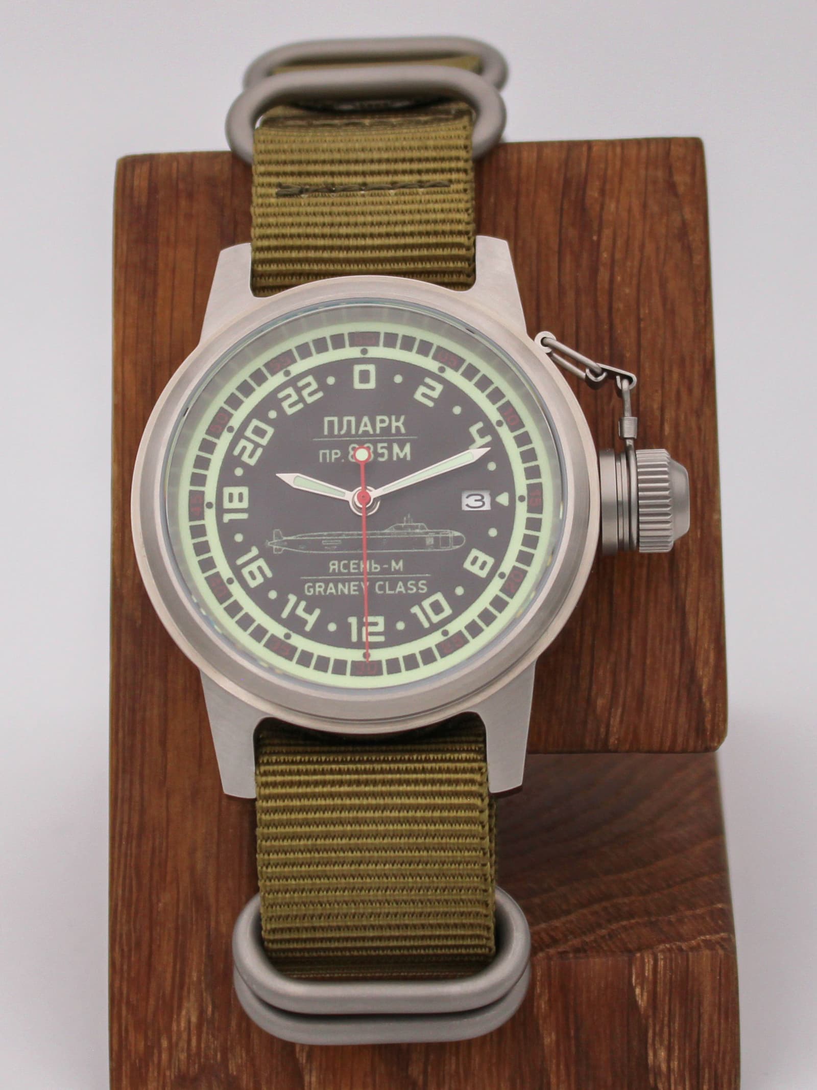 Часы ПЛАРК 885М Ясень-М (Graney class) механические с автоподзаводом (Seiko NH34A) 45.194.21