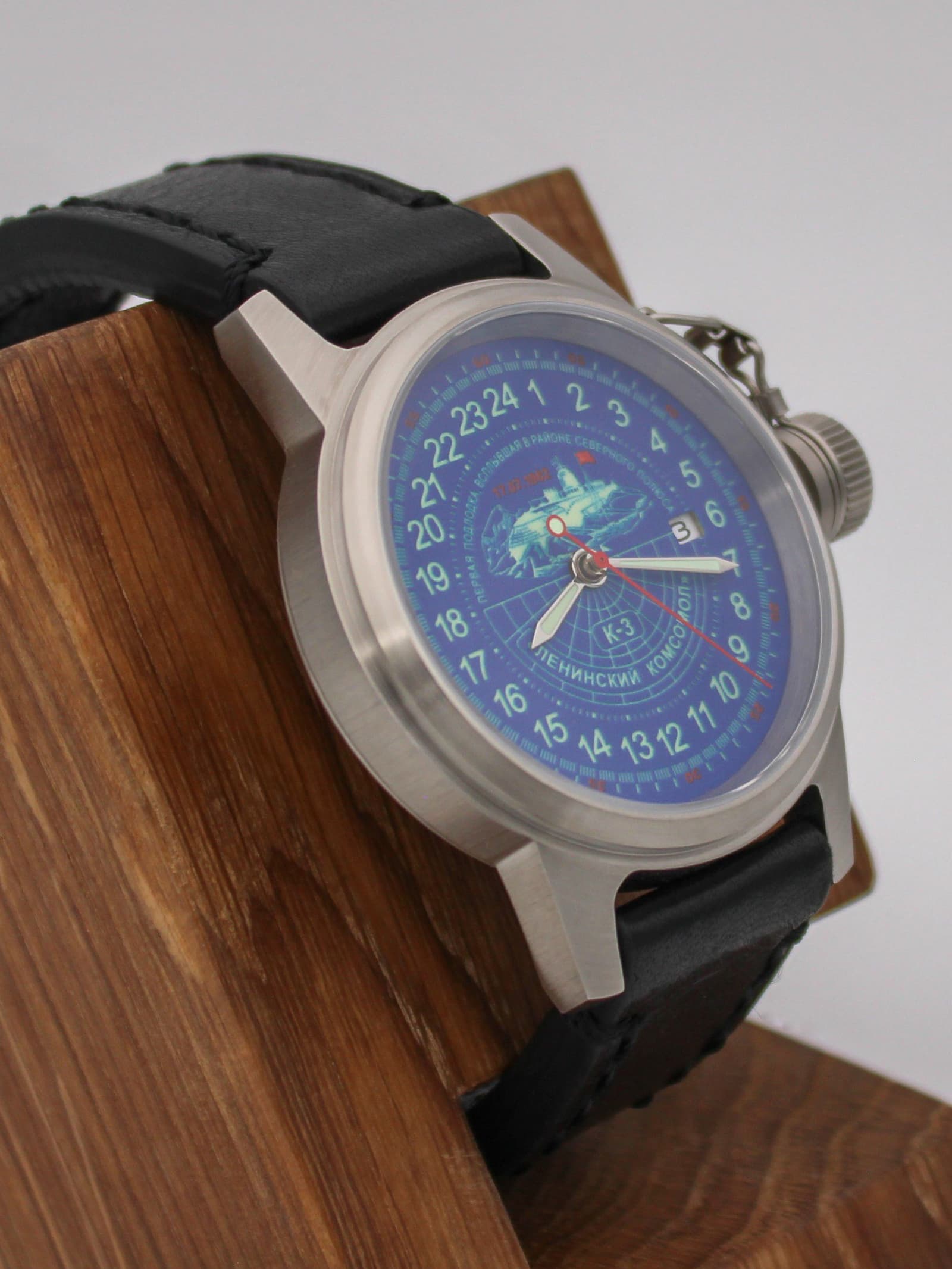 Часы К-3 "Ленинский комсомол" механические с автоподзаводом (Seiko NH34A) 45.153.01