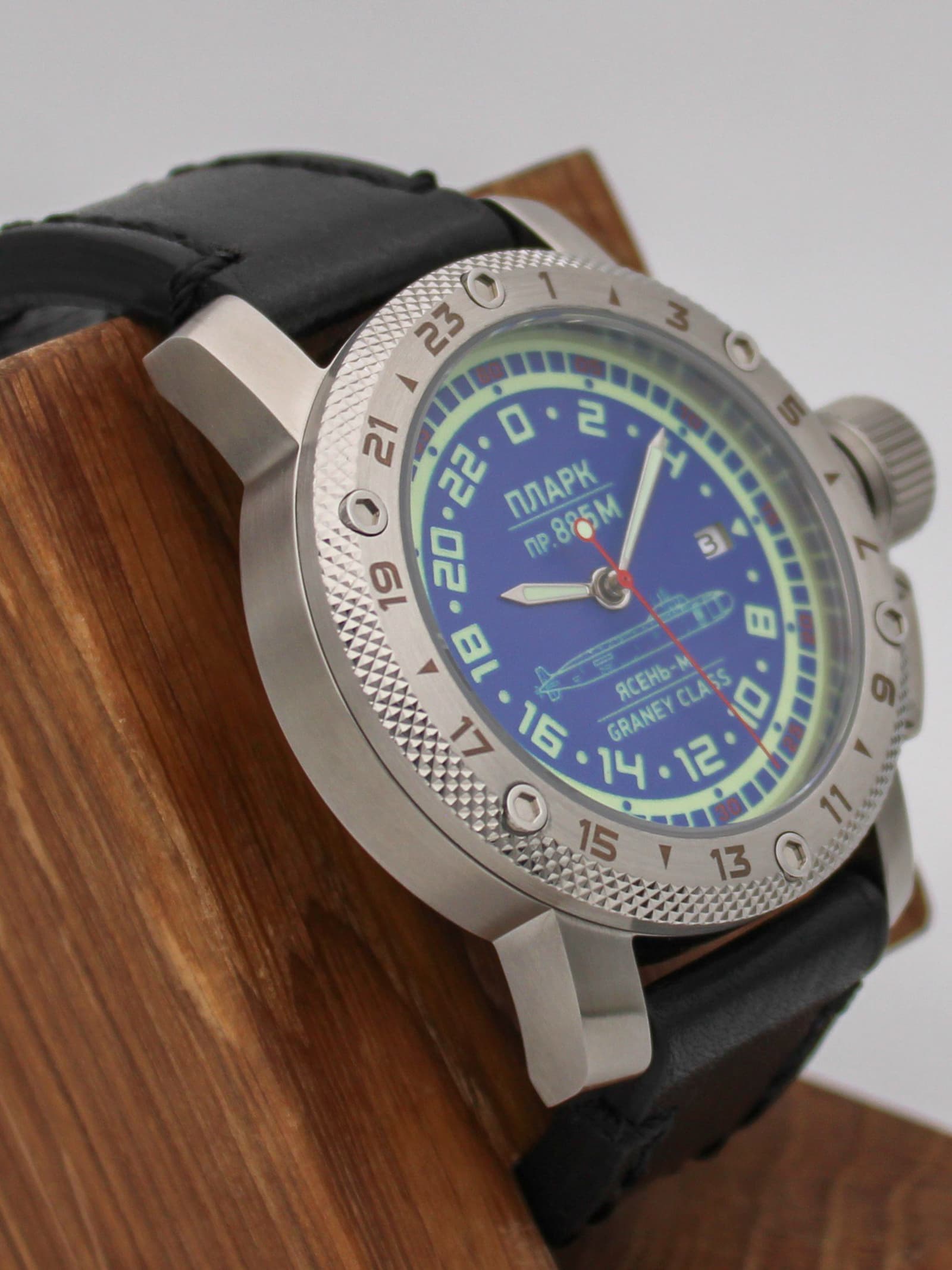 Часы ПЛАРК 885М Ясень-М (Graney class) механические с автоподзаводом (Seiko NH34A) 47.195.01