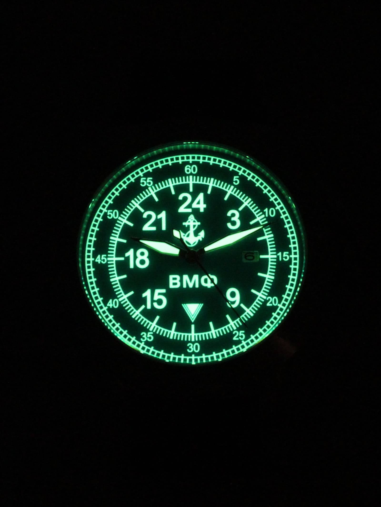 Часы ВМФ механические с автоподзаводом (Seiko NH34A) 52.070.01