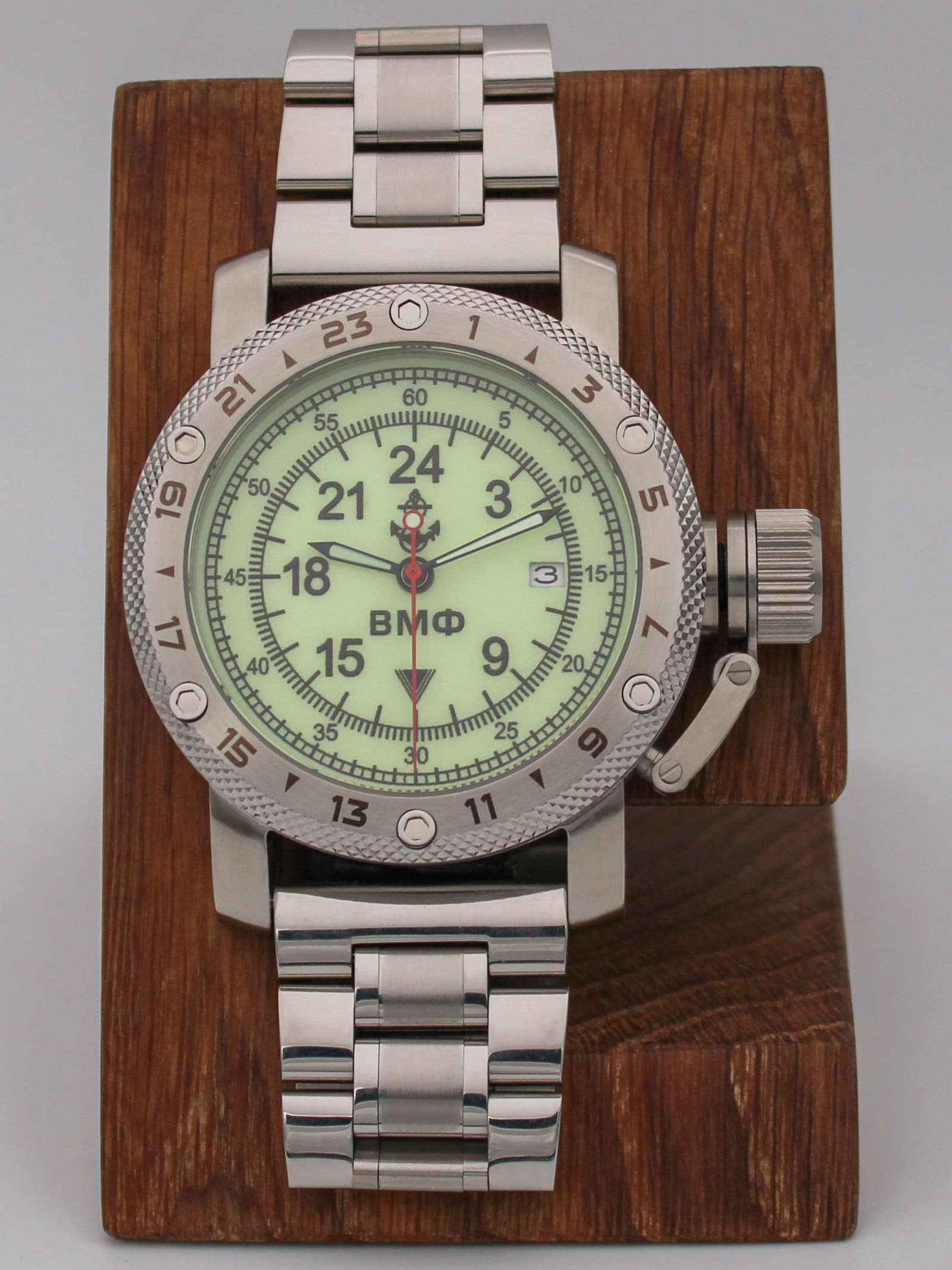 Часы ВМФ механические с автоподзаводом (Seiko NH34A) 47.030.2