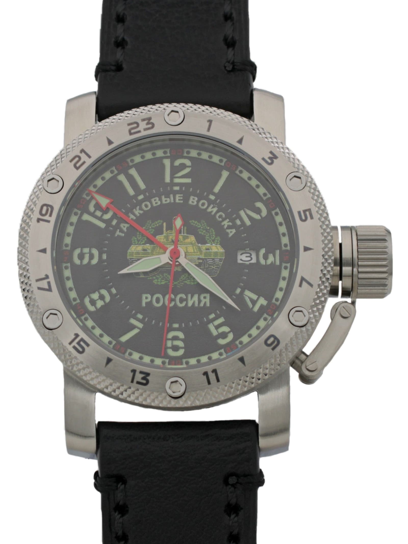 Часы Танковые войска механические с автоподзаводом (Seiko NH34A) 47.209.01