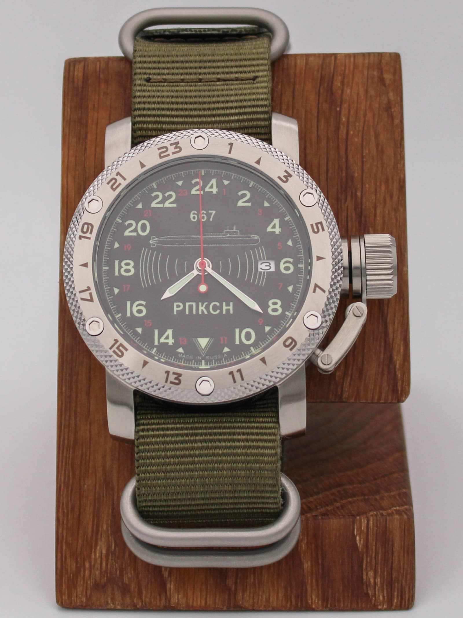 Часы 667 РПКСН механические с автоподзаводом (Seiko NH34A) 47.039.21