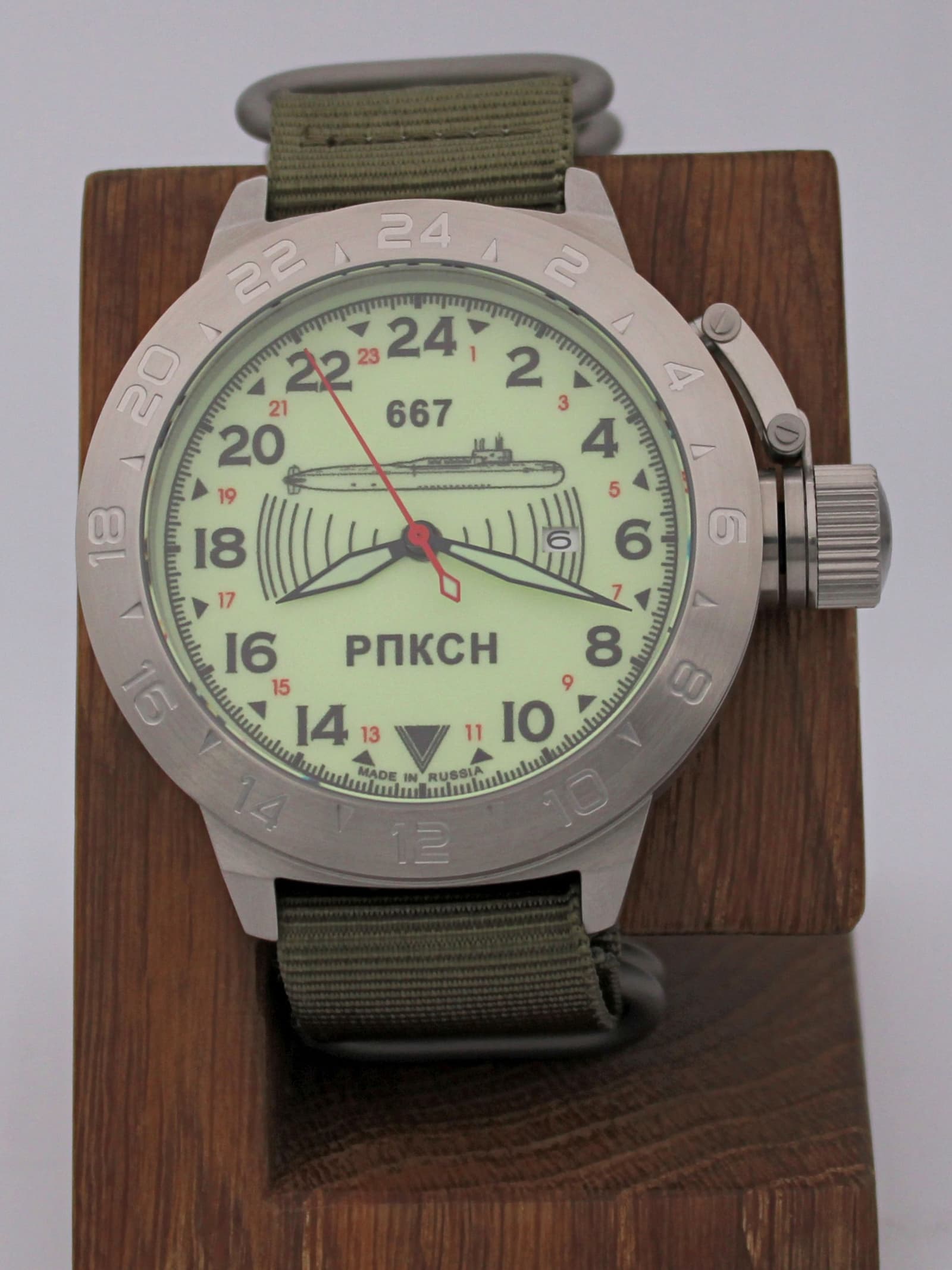 Часы 667 РПКСН механические с автоподзаводом (Seiko NH34A) 52.038.21