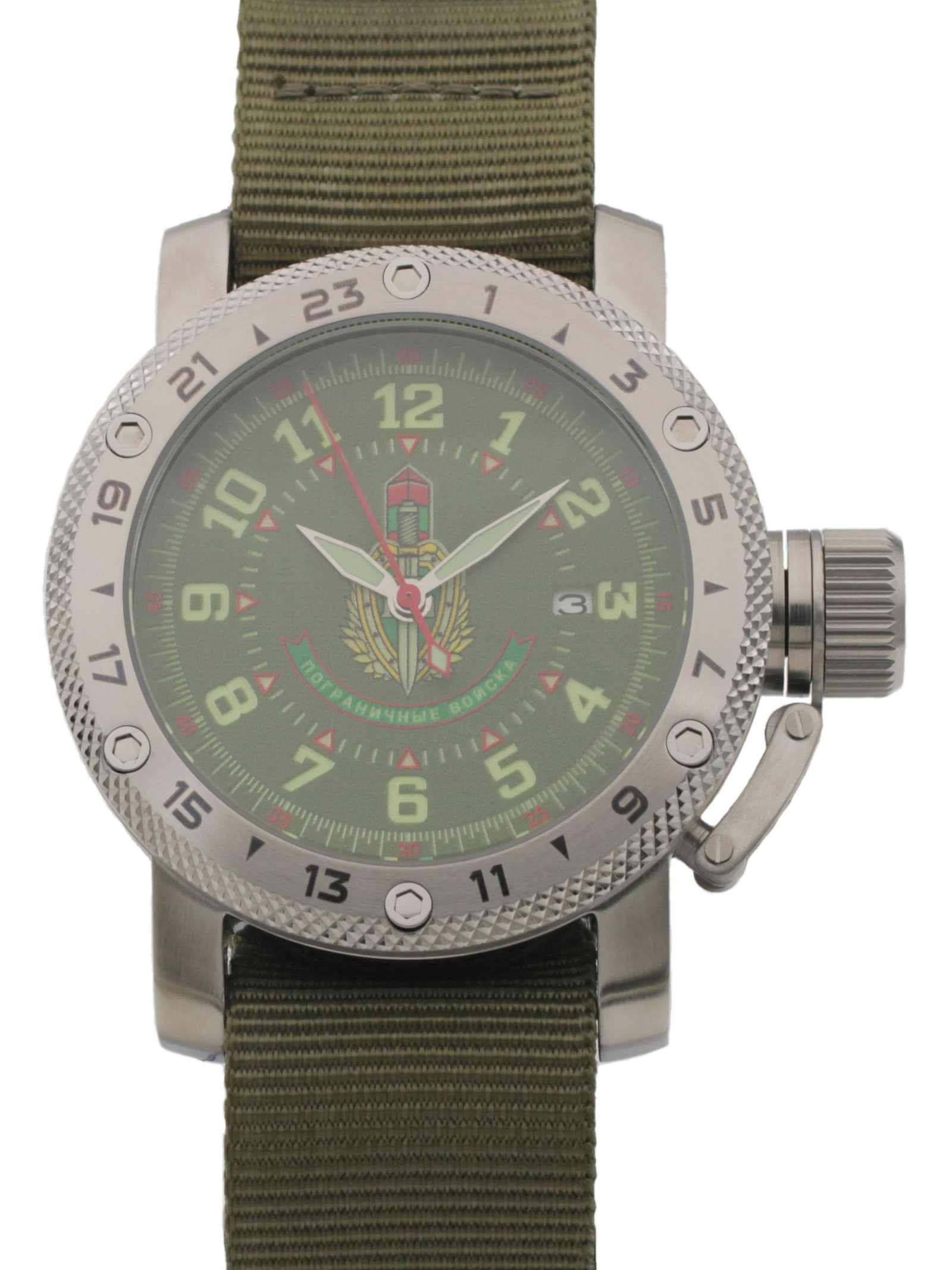 Часы Погранвойска механические с автоподзаводом (Seiko NH35A) 47.357.21