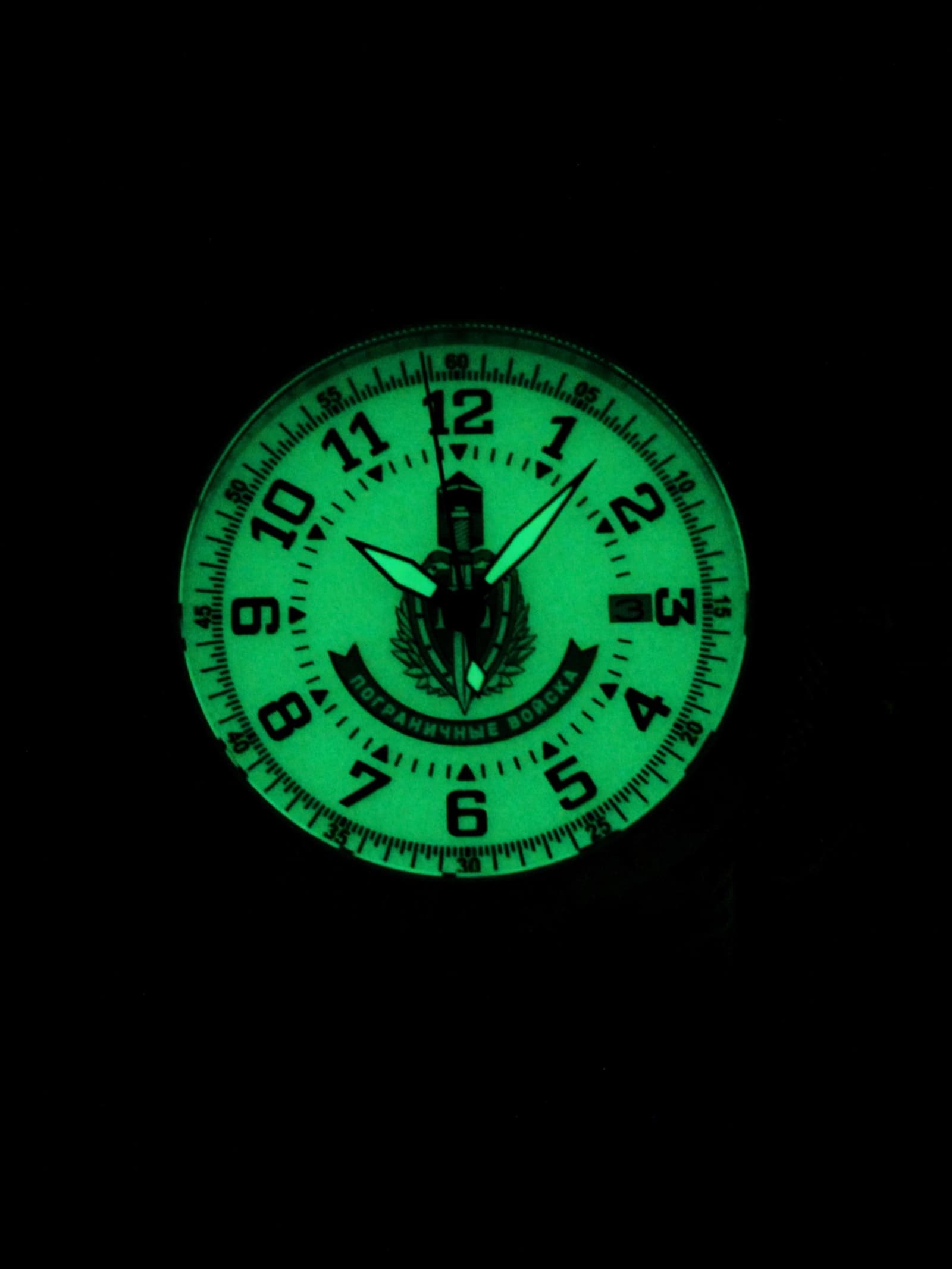 Часы Погранвойска механические с автоподзаводом (Seiko NH35A) 47.355.21