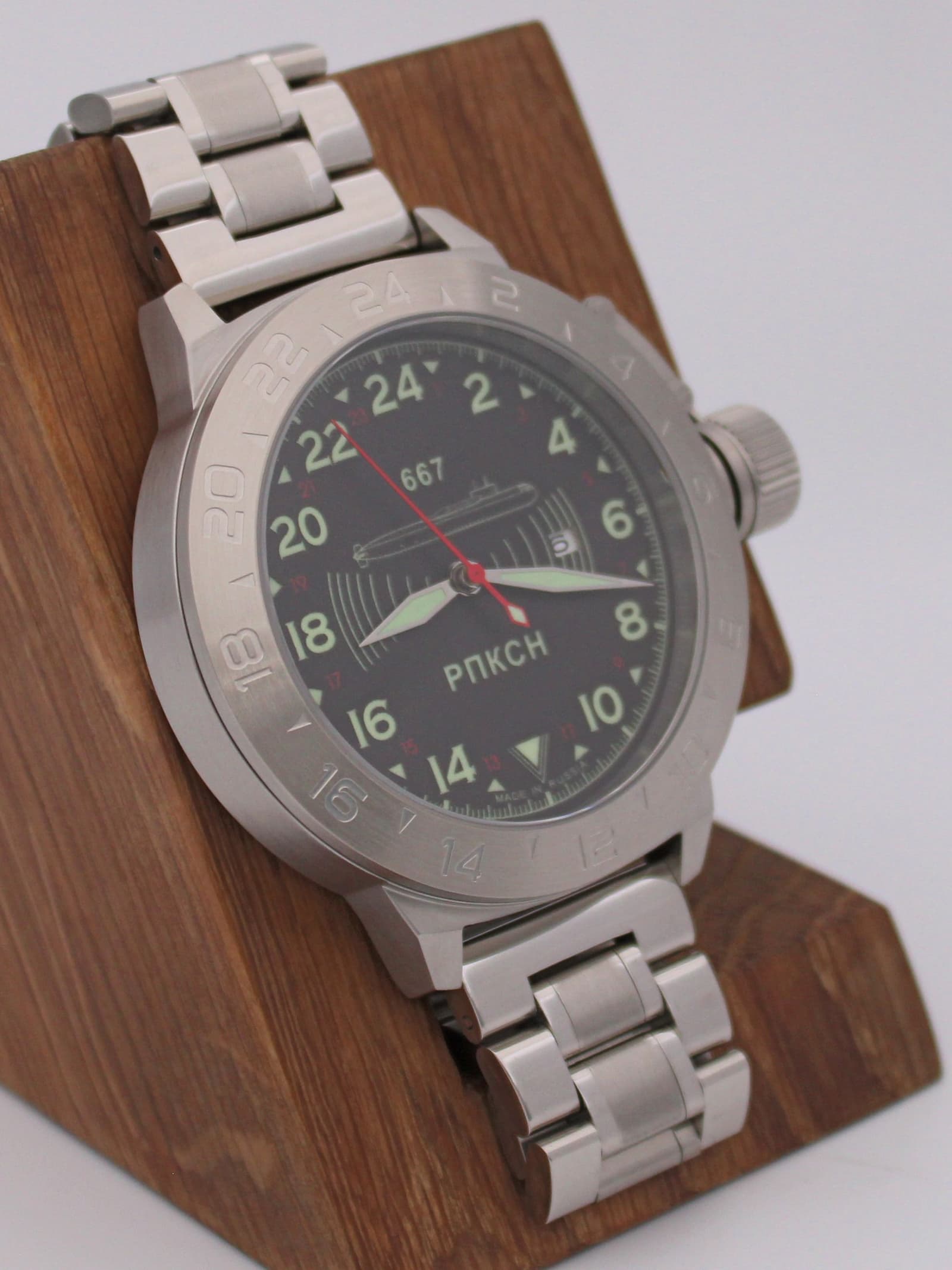 Часы 667 РПКСН механические с автоподзаводом (Seiko NH34A) 52.039.2