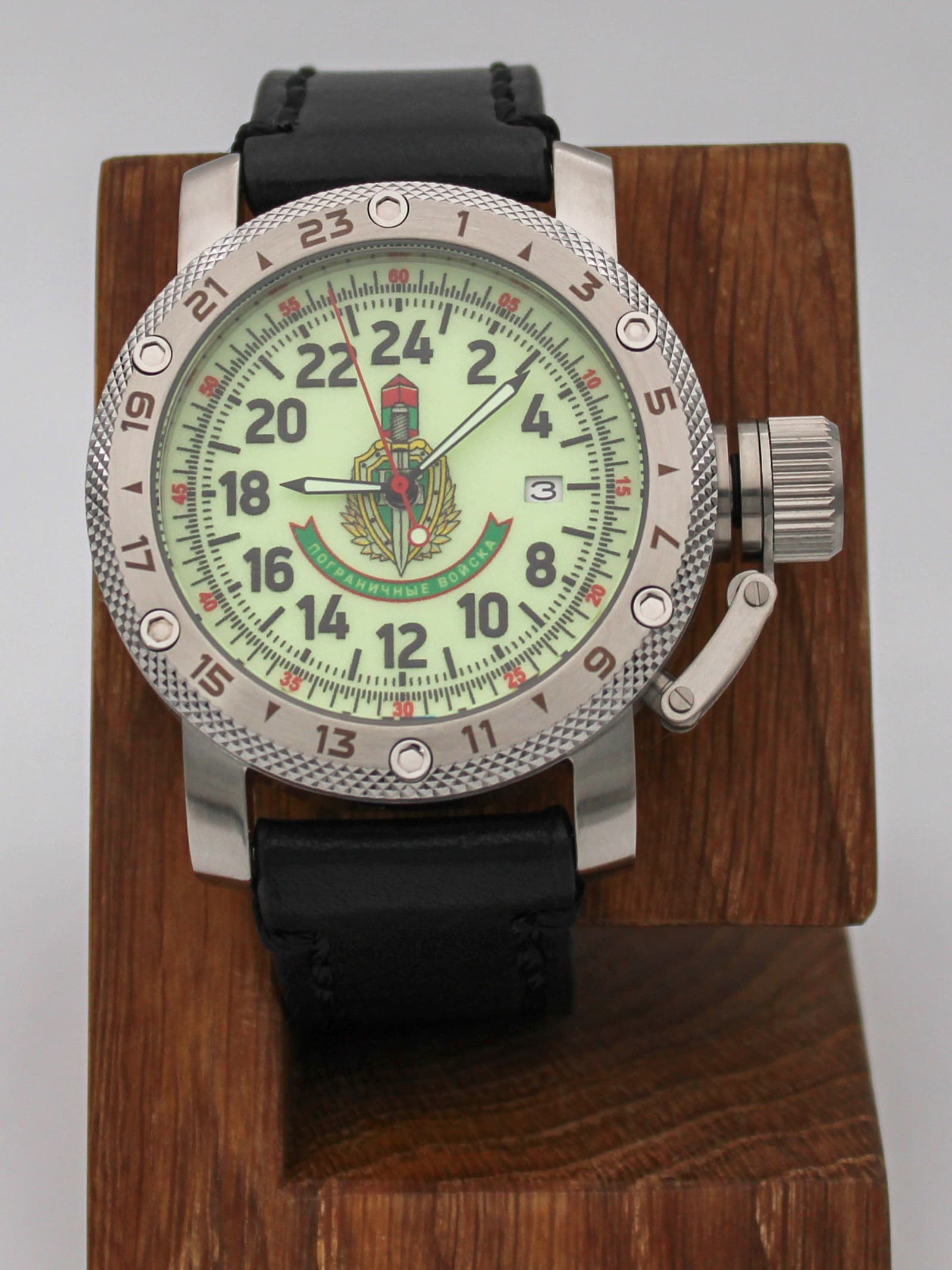 Часы Погранвойска механические с автоподзаводом (Seiko NH34A) 47.173.01