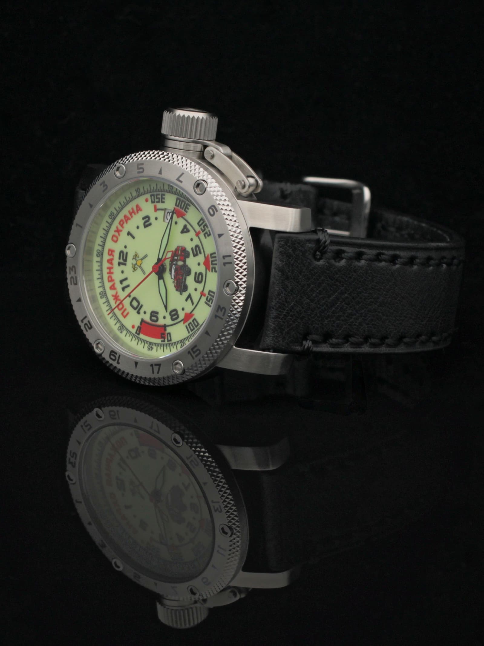 Часы Пожарная охрана (ЗИЛ) механические с автоподзаводом (Seiko NH35A) 47.330.01