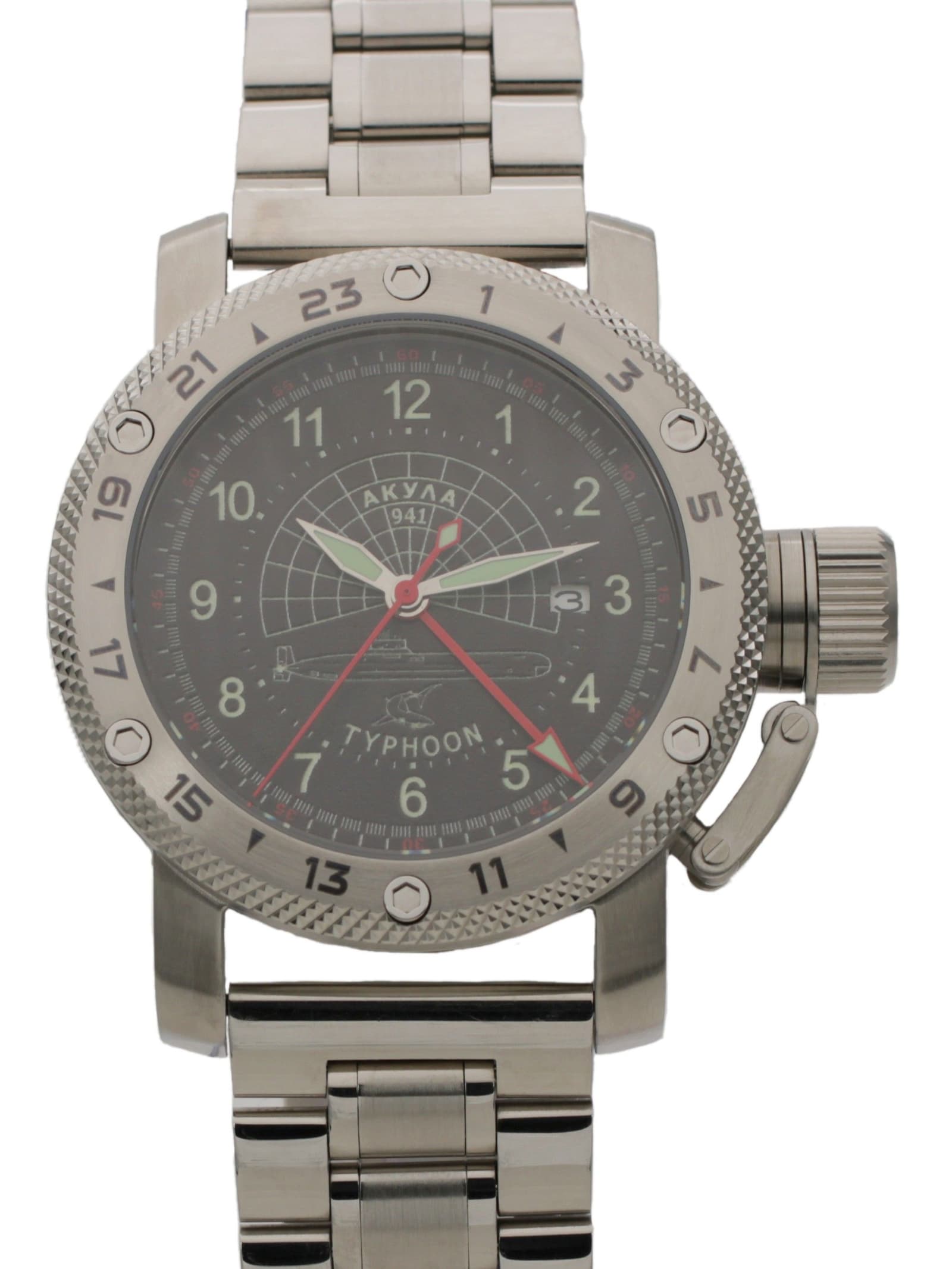 Часы 941 / Акула (Typhoon) механические с автоподзаводом (Seiko NH34A) 47.343.2