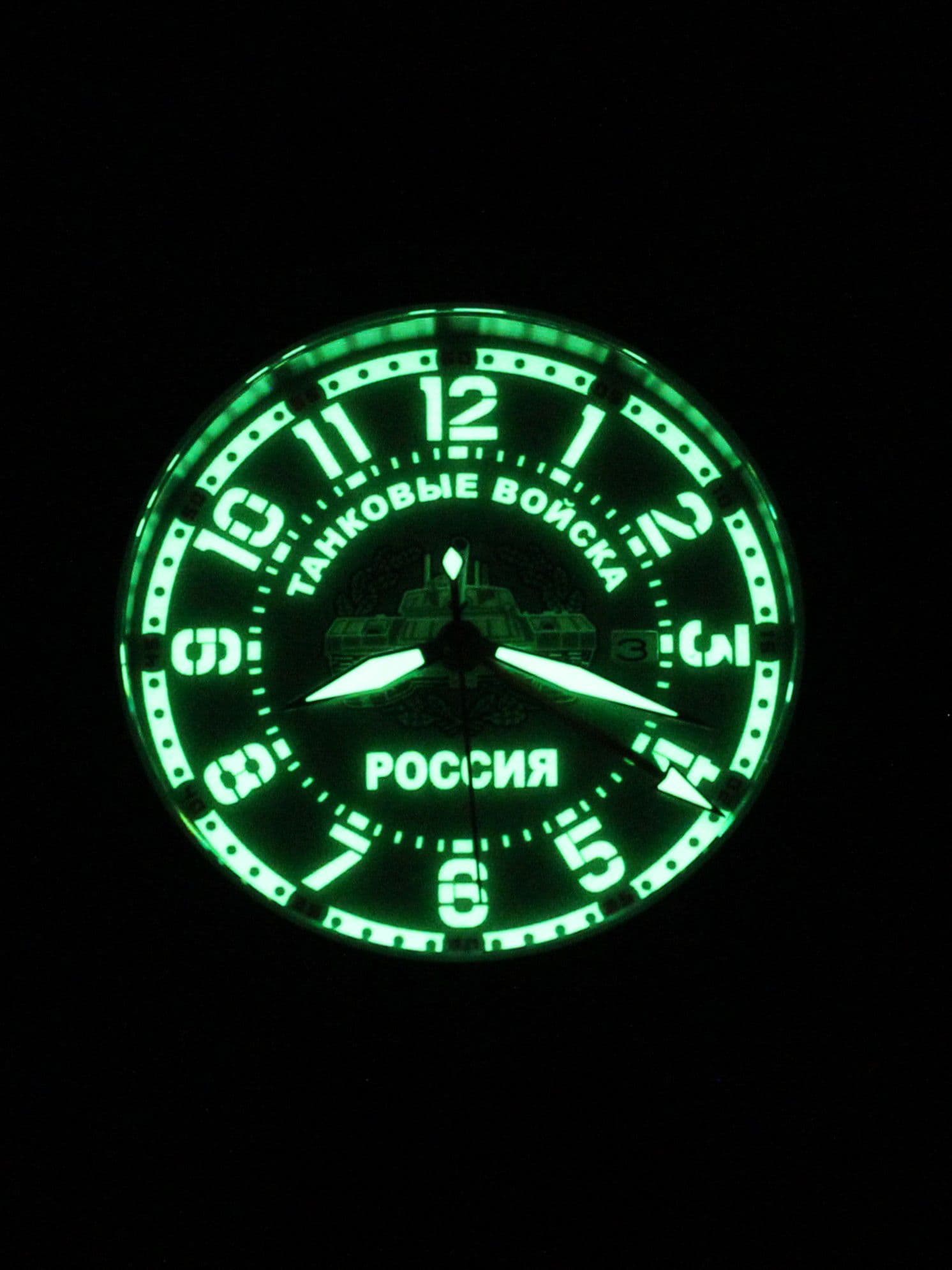 Часы Танковые войска механические с автоподзаводом (Seiko NH34A) 52.270.21
