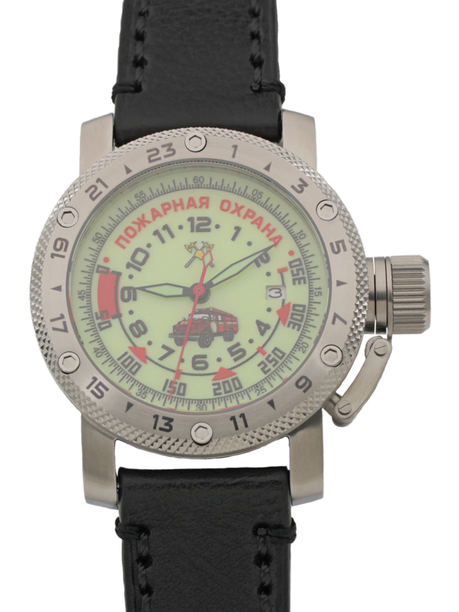 Часы Пожарная охрана (ЗИЛ) механические с автоподзаводом (Seiko NH35A) 47.330.01