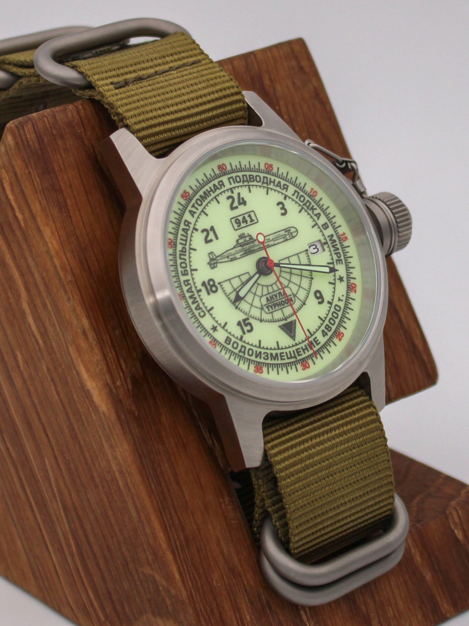 Часы 941 / Акула (Typhoon) механические с автоподзаводом (Seiko NH34A) 45.055.21