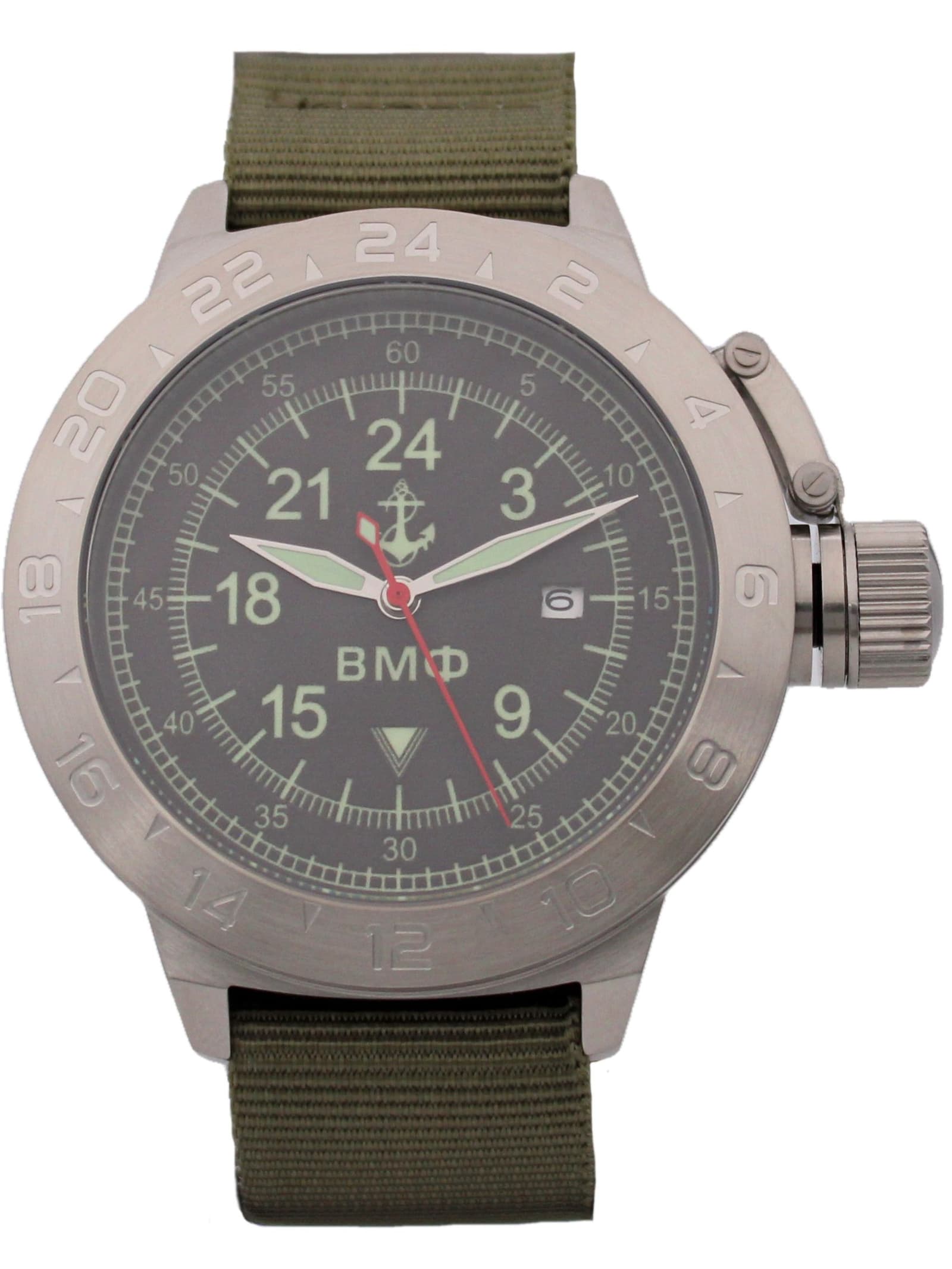 Часы ВМФ механические с автоподзаводом (Seiko NH34A) 52.060.21