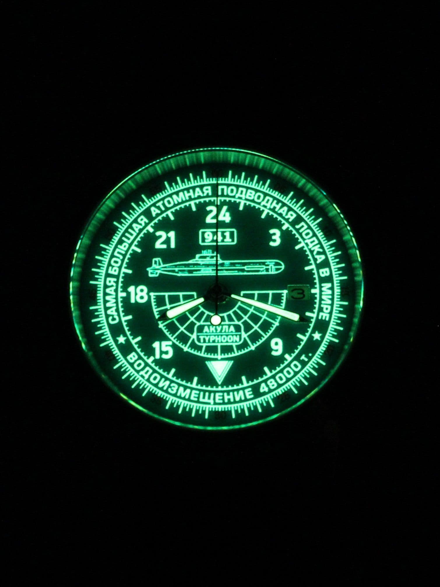 Часы 941 / Акула (Typhoon) механические с автоподзаводом (Seiko NH34A) 45.058.21